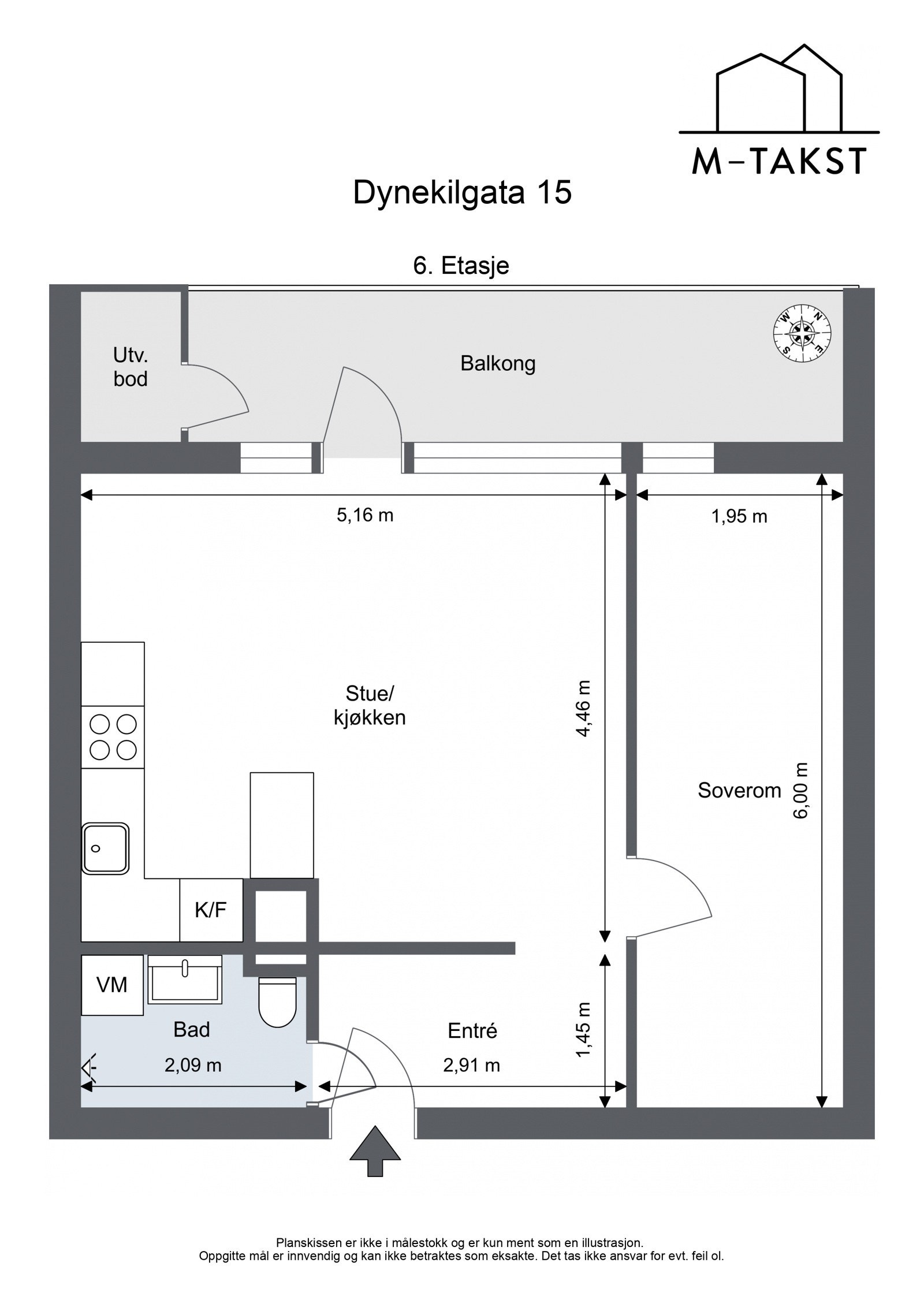 Plantegning Dynekilgata 15 Galleribilde