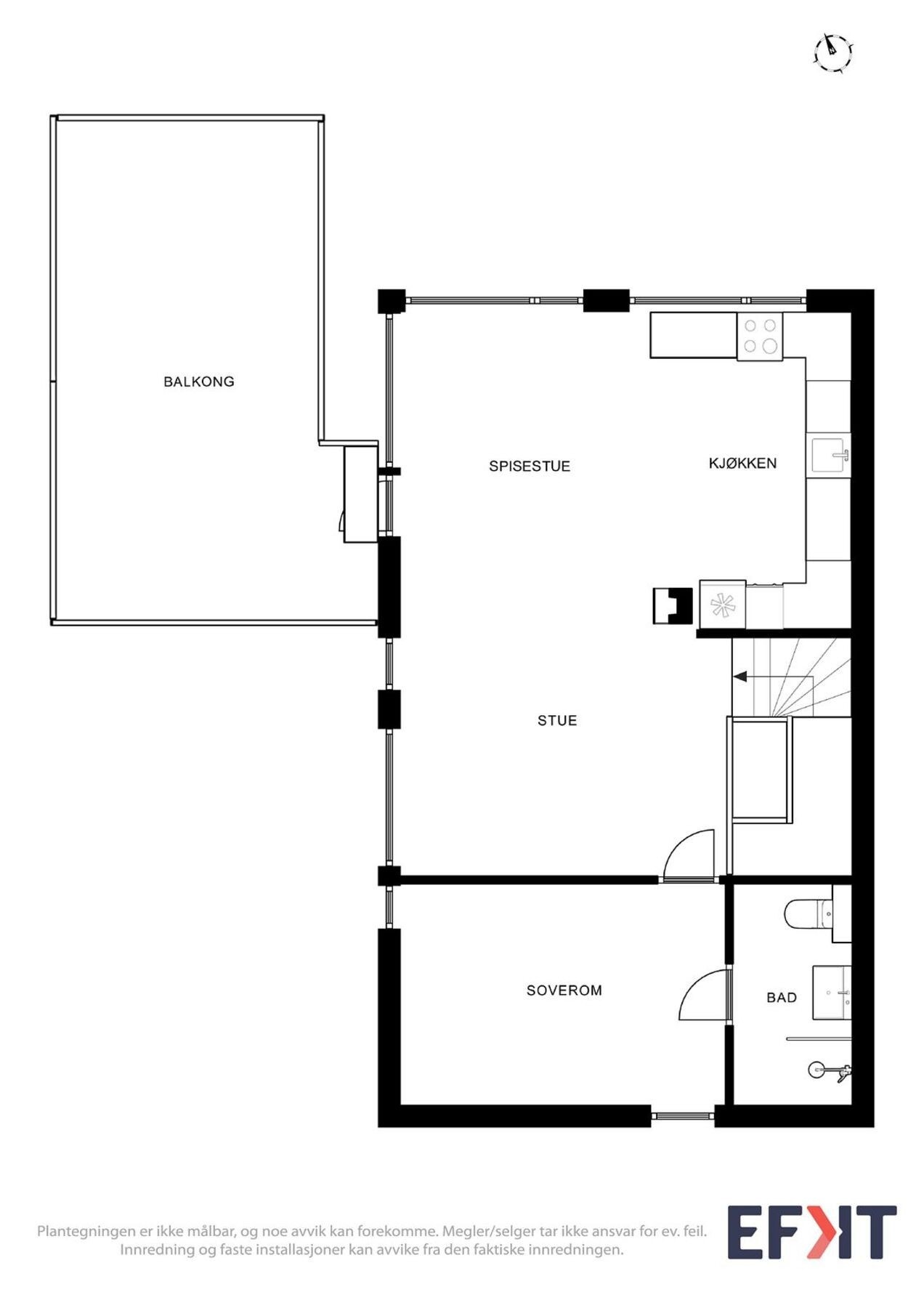 Planløsning 2. etg. Galleribilde