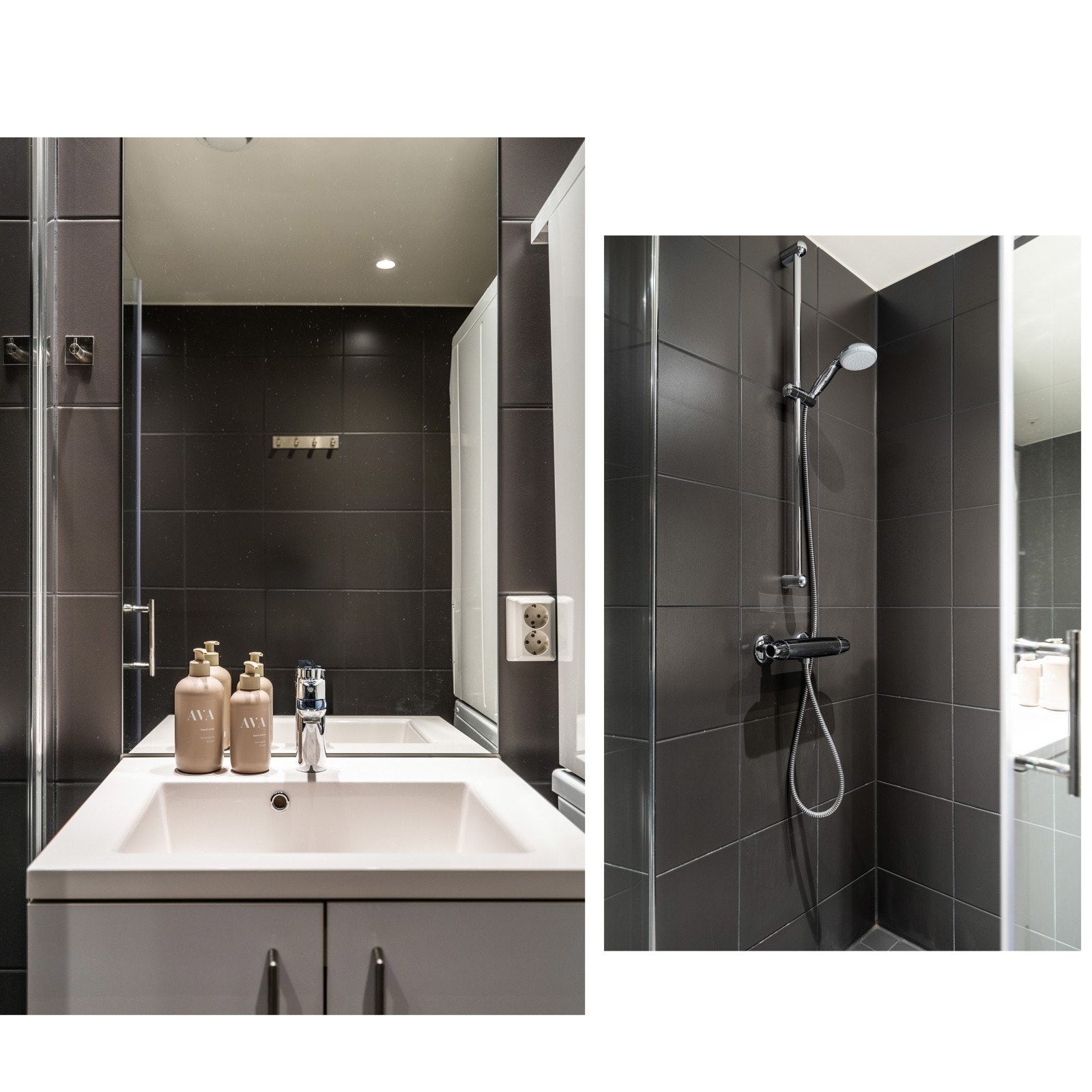 Badet har vannbåren gulvvarme som gir en behagelig varme Galleribilde