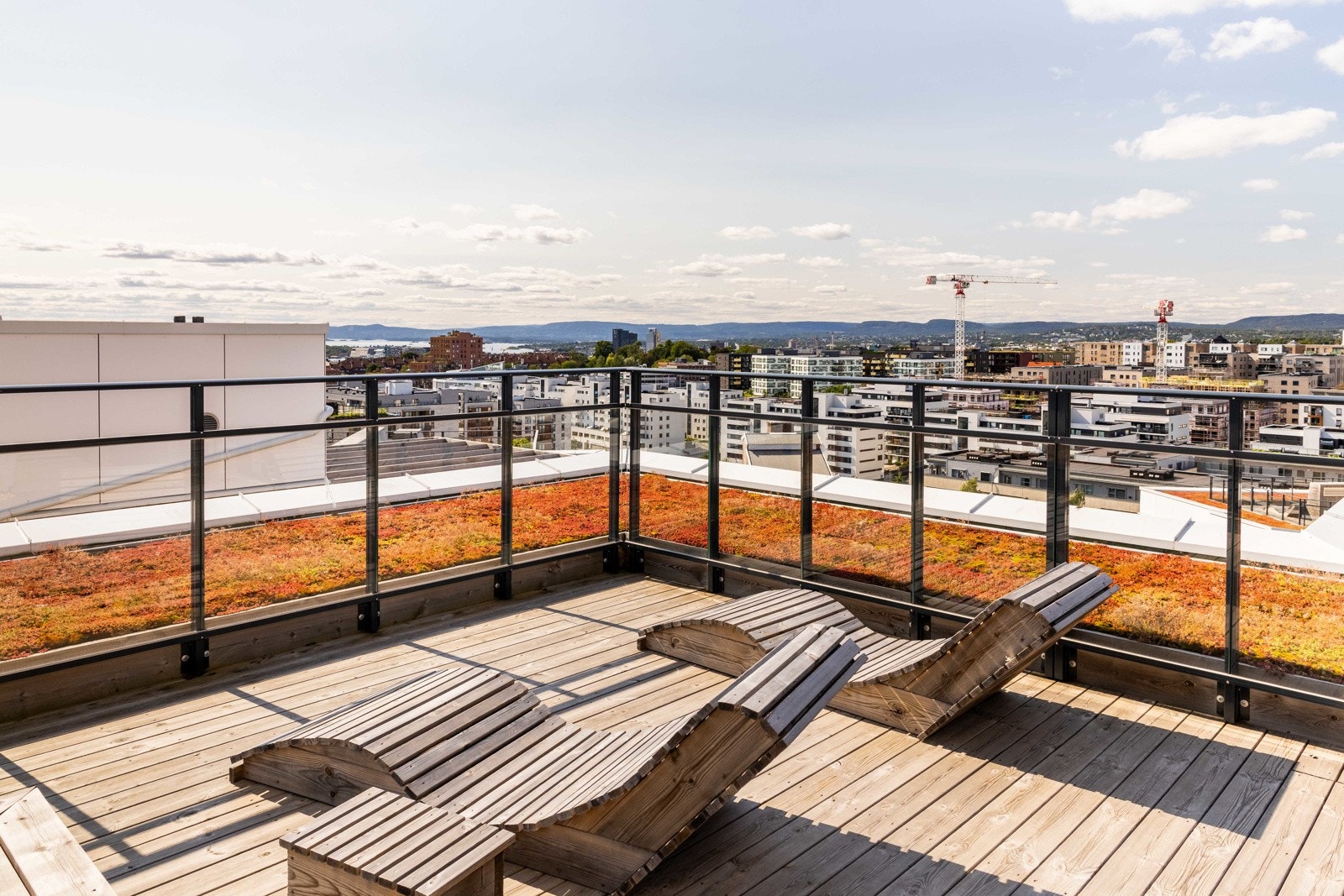 Felles takterrasse med helt fantastisk utsikt Galleribilde