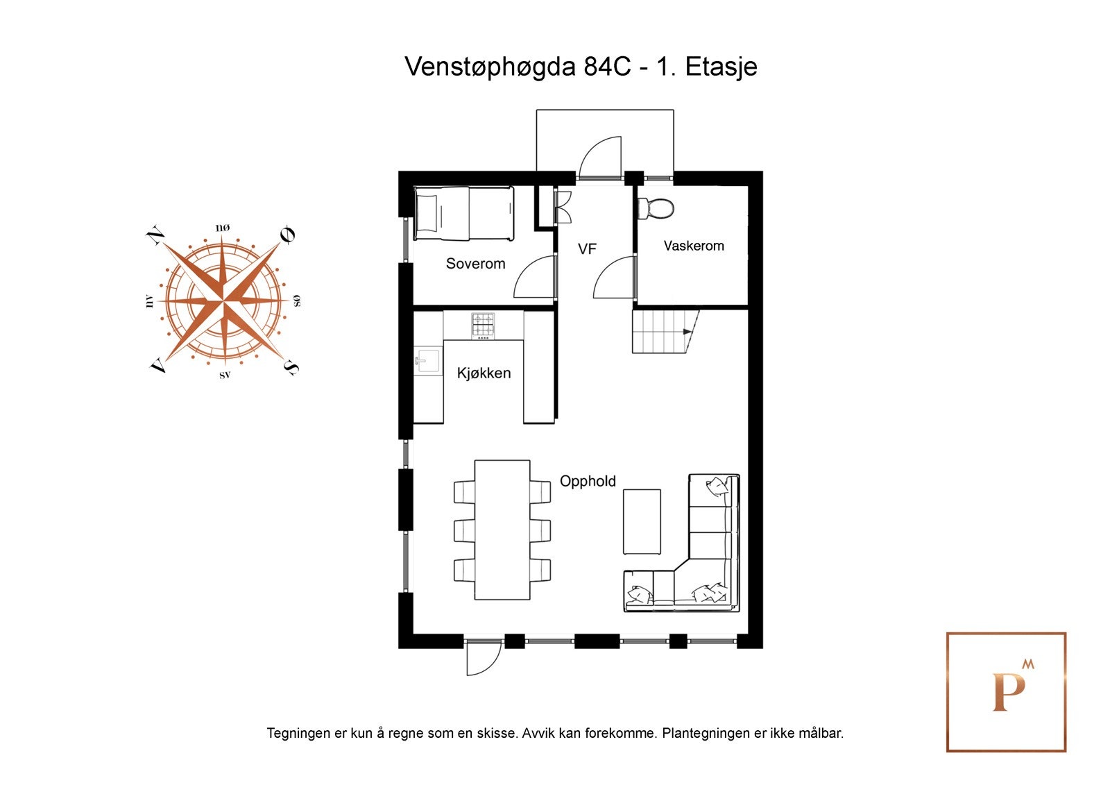Planløsning 1. etasje. Galleribilde