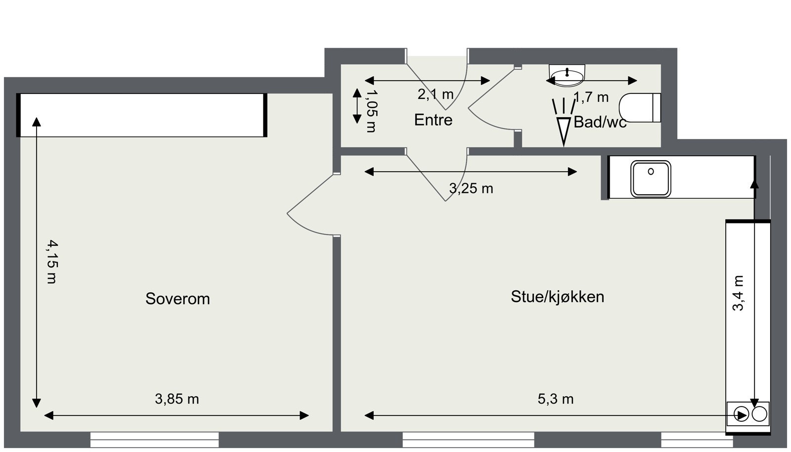 Plantegning Galleribilde