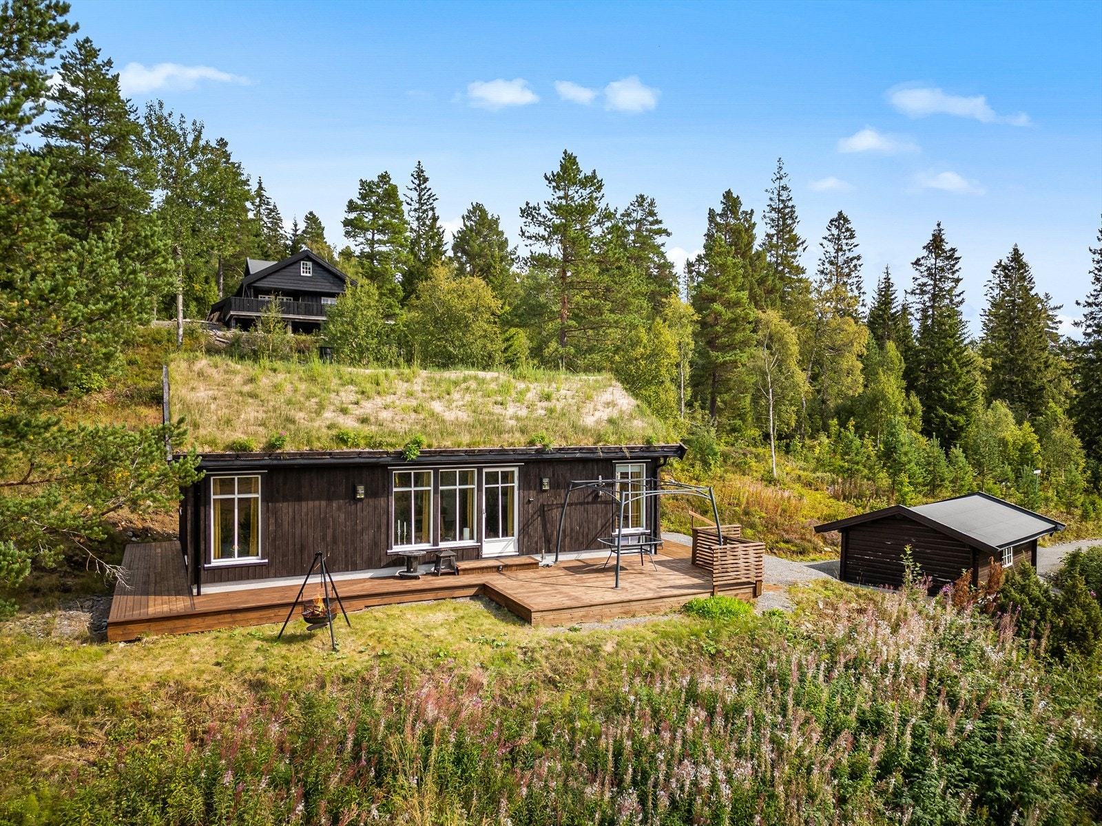 Bilvei helt frem og parkering på egen tomt Galleribilde