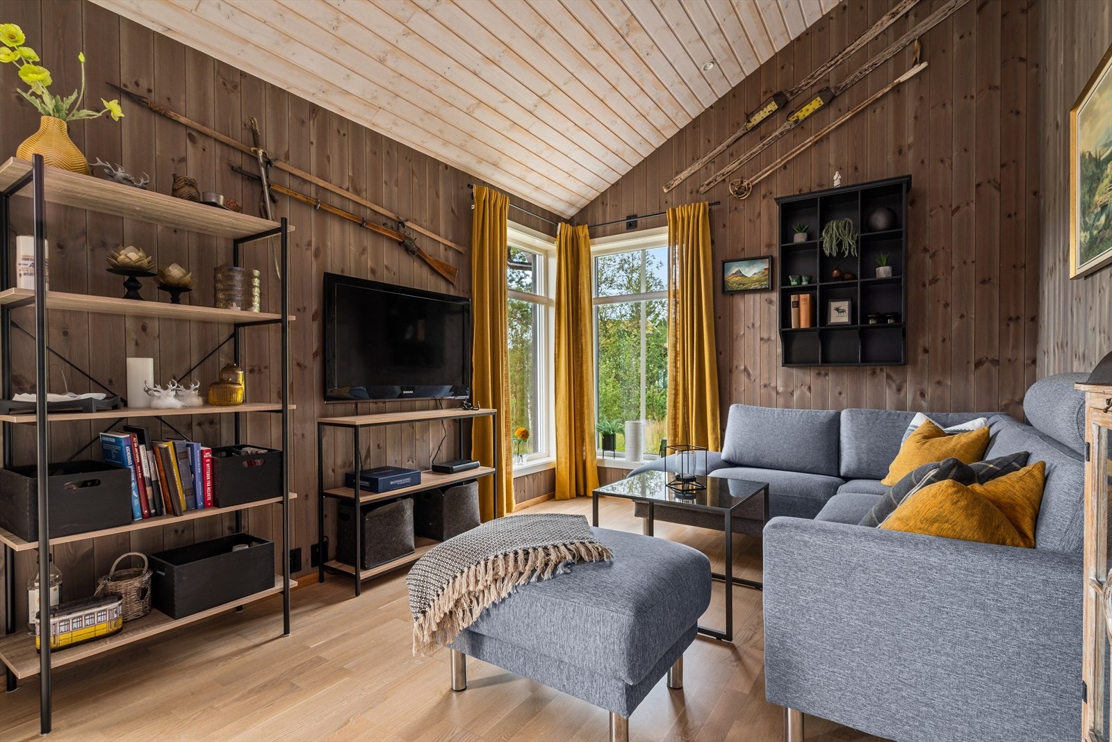 Moderne og gjennomført hytte Galleribilde