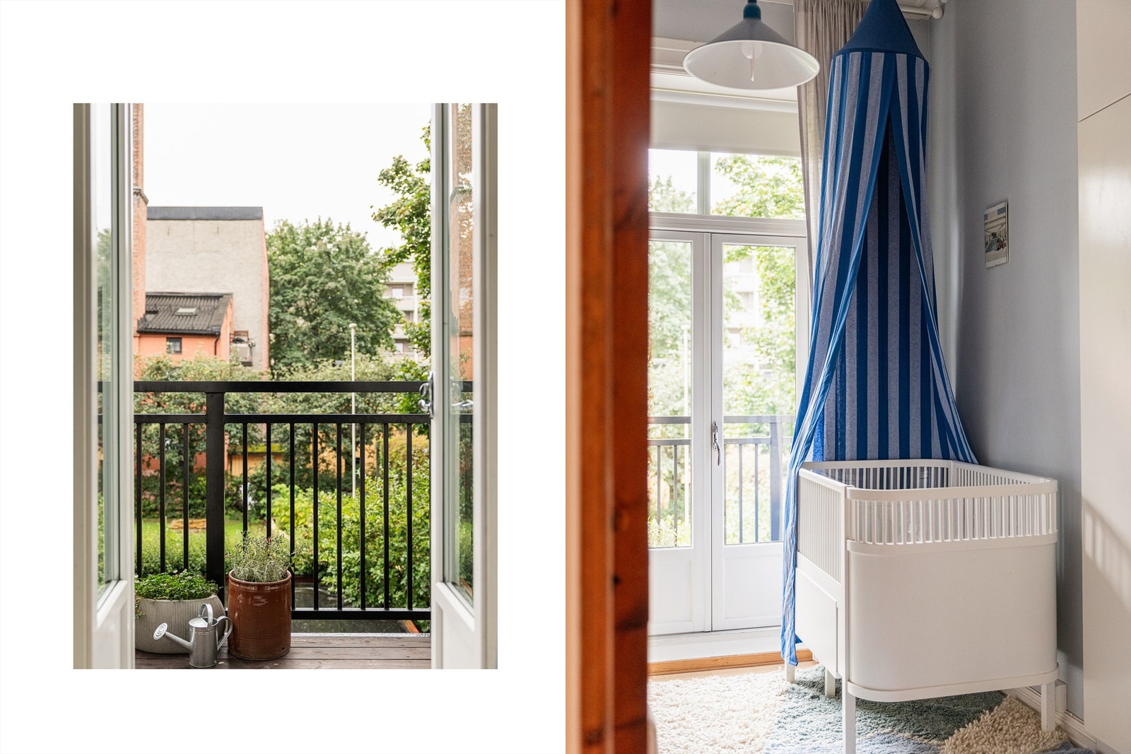 Soverom II har utgang til leilighetens hyggelige balkong. Galleribilde