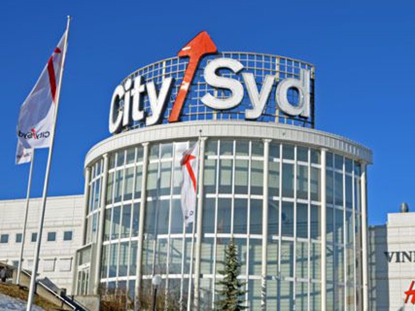 Kjøpesentret City Syd ligger innenfor en gangavstand på ca. 4 min. Galleribilde