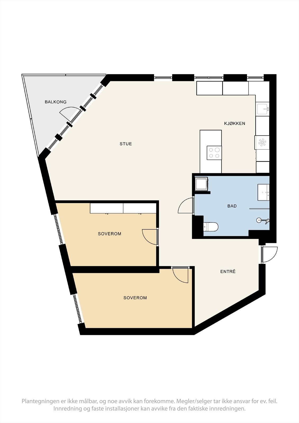 Plantegning av leiligheten. Galleribilde