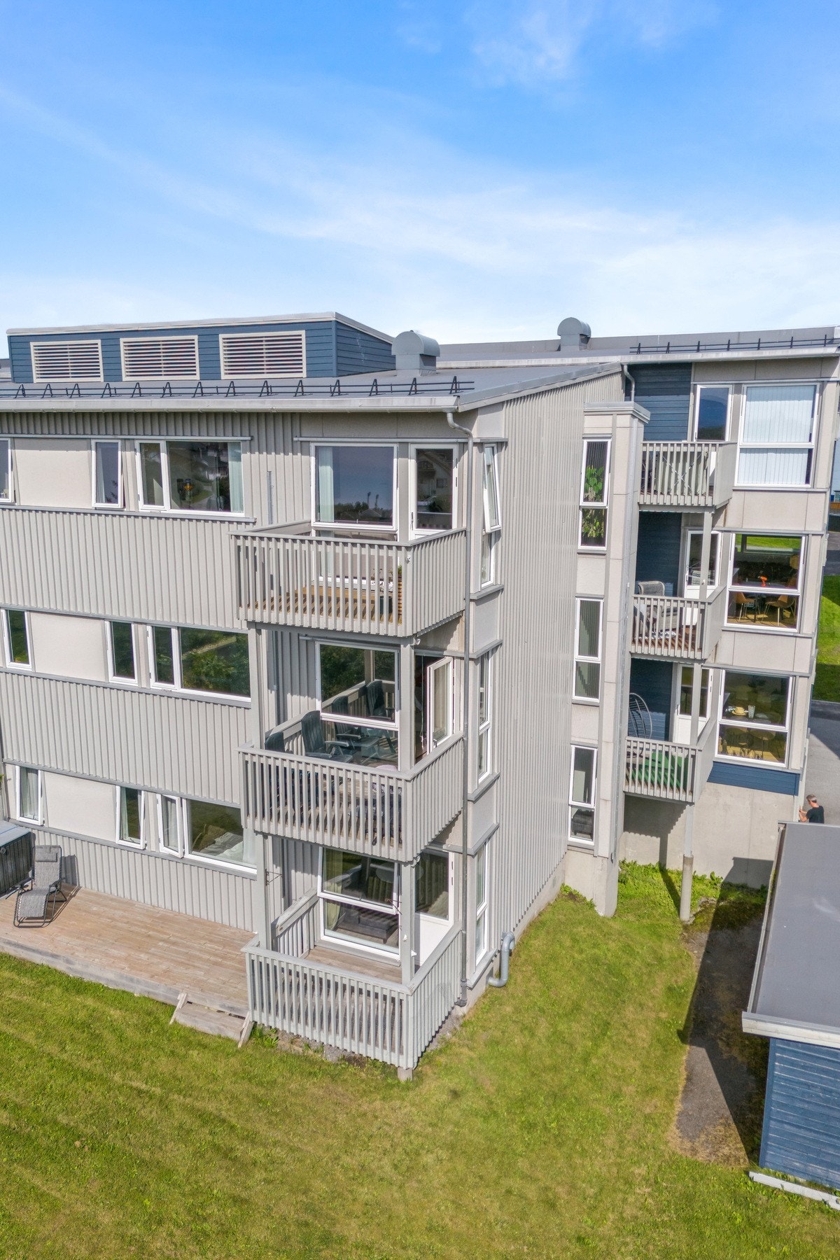 Leiligheten ligger på enden i øverste etasje. Galleribilde