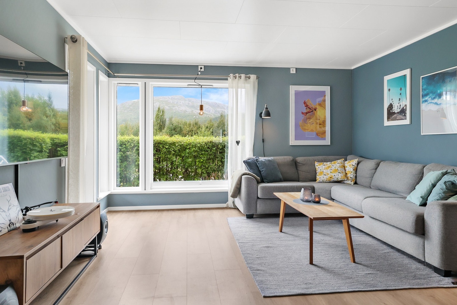 Fra stuen er det utgang til platting. Galleribilde