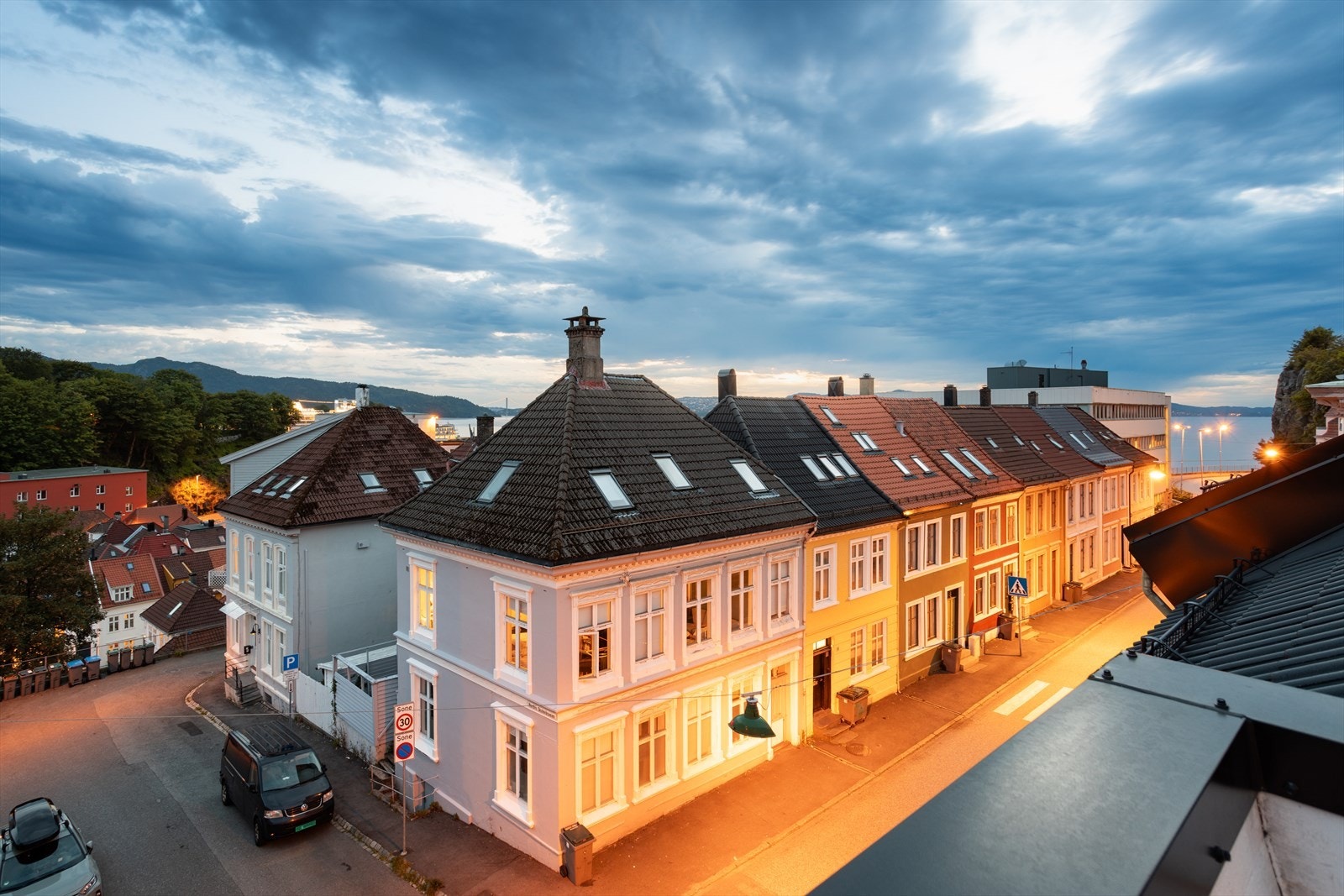 Her bor man i et hyggelig, inkluderende og trygt nabolag. Galleribilde