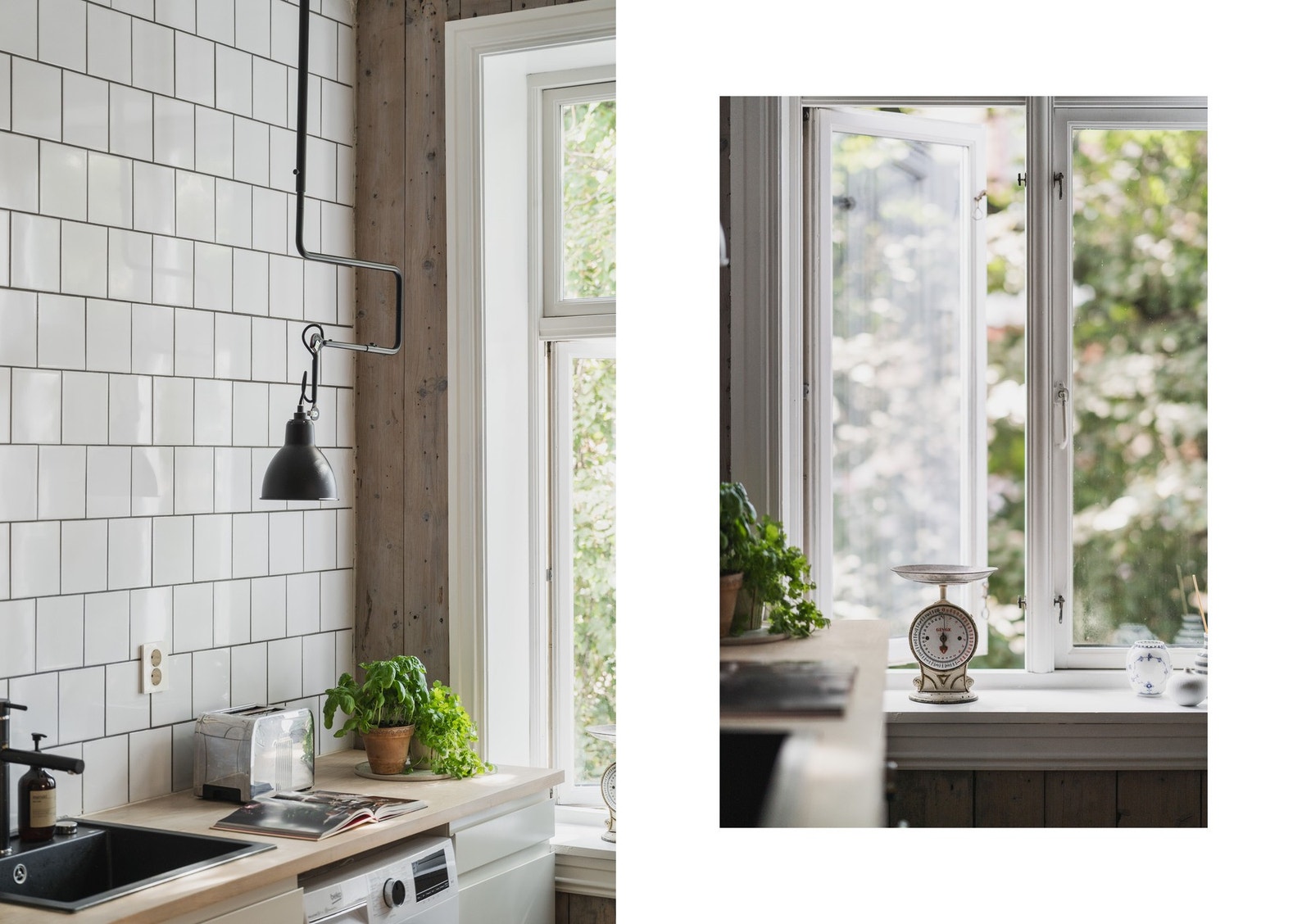 Utenfor kjøkkenvinduet står et svært majestetisk tre og gjør hverdagen grønn eller forteller når årstiden skifter. Galleribilde