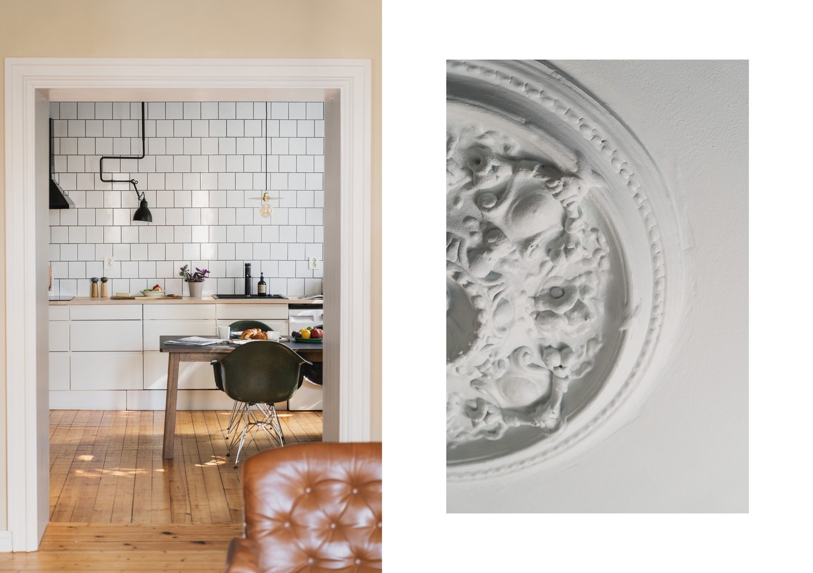 Koselig kjøkken med flotte arbeidsvilkår for den matglade og god plass for spisebord til selskap. Galleribilde