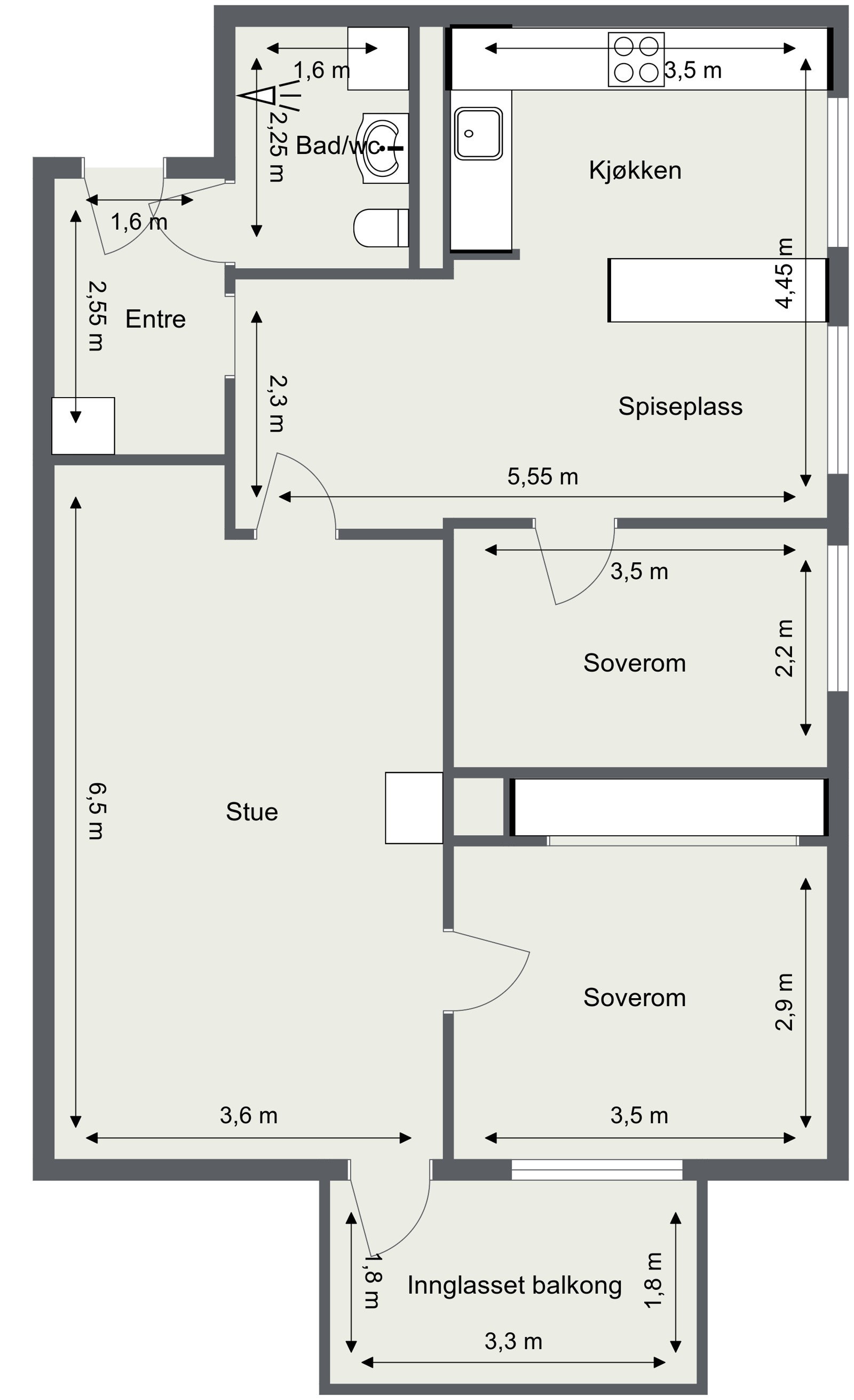 Plantegning Galleribilde