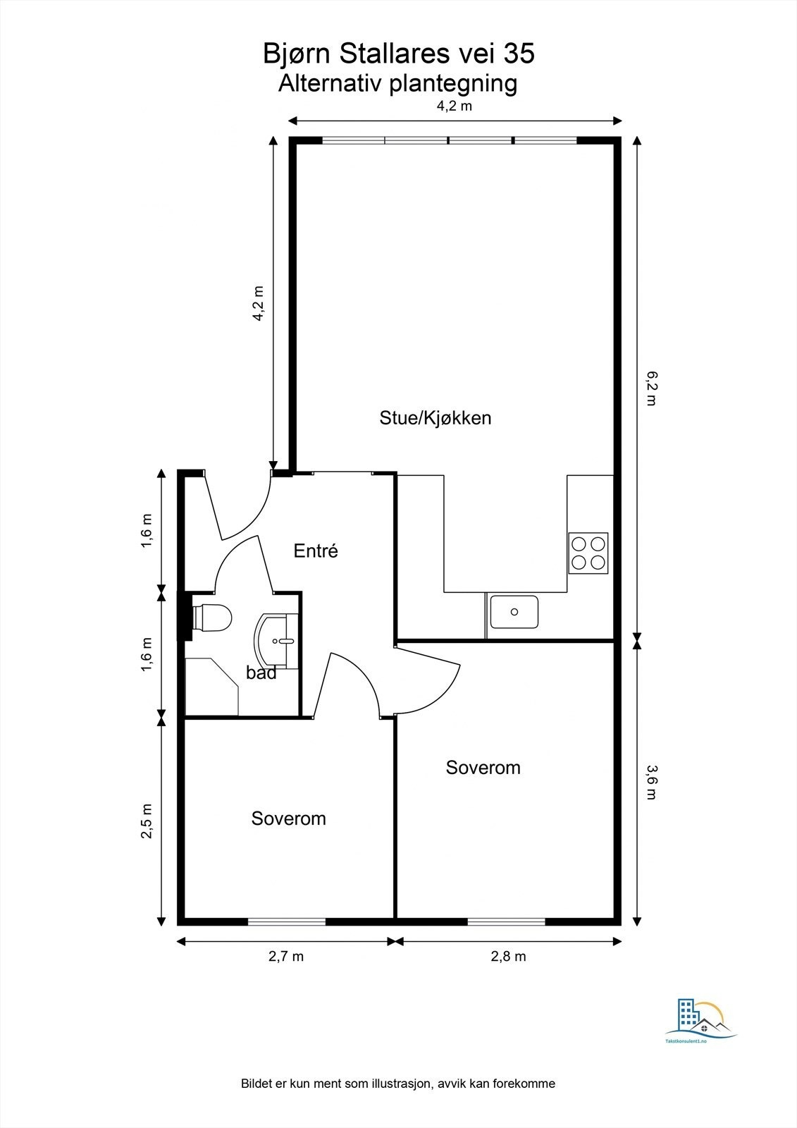 - Alternativ planløsning - Galleribilde
