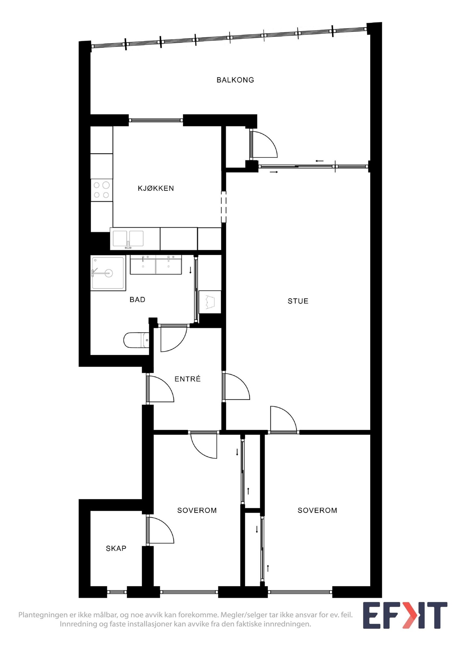 Plantegning Galleribilde