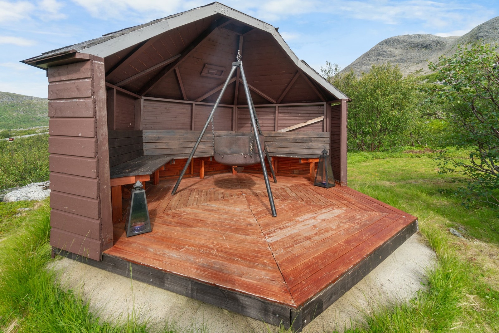 Her kan sene sommerkvelder nytes i godt lag! Galleribilde