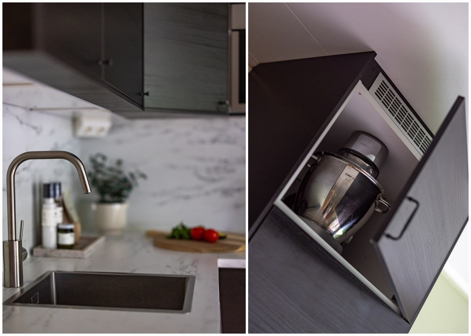 Kjøkkenet er godt utstyrt og har smarte løsninger Galleribilde