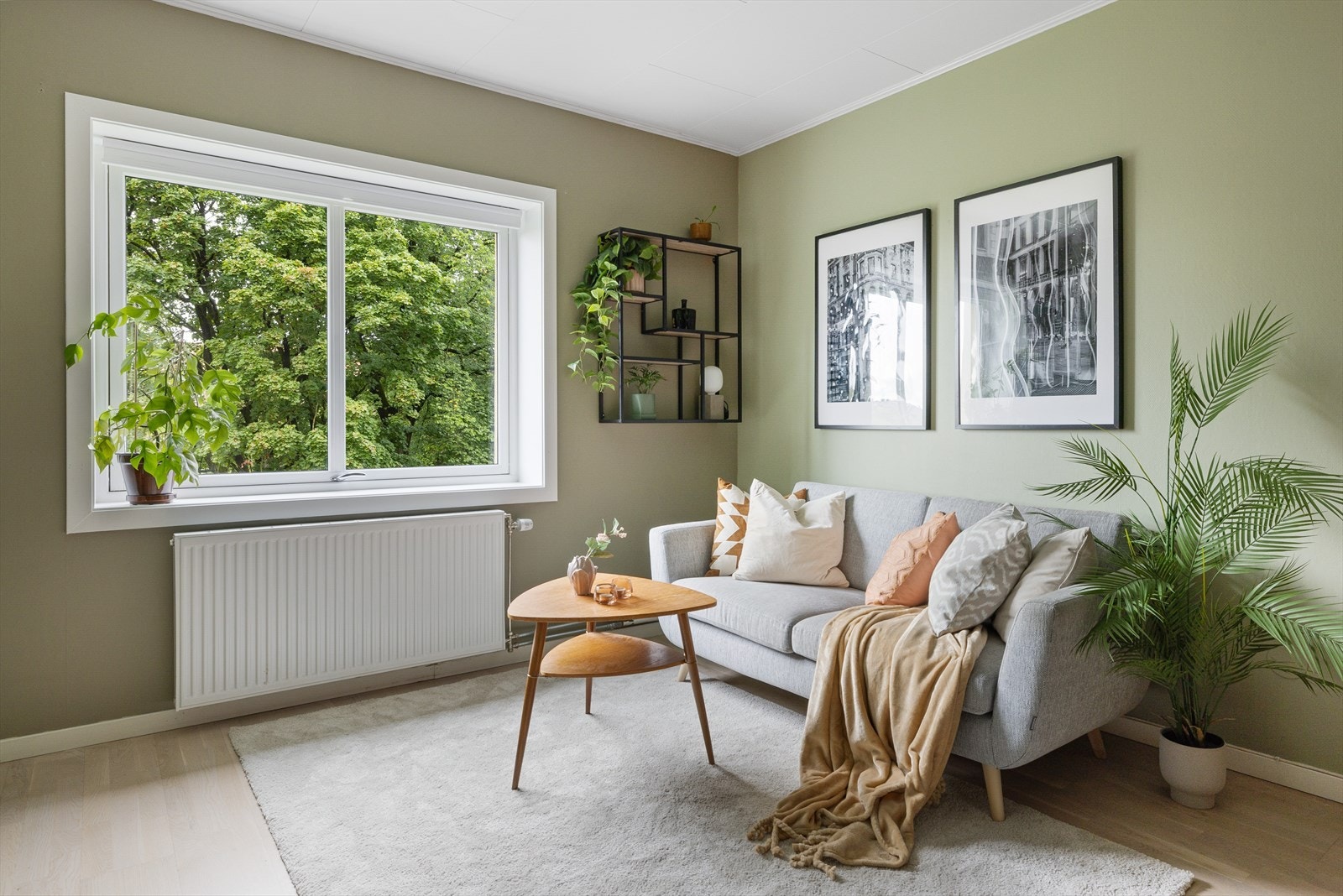 En lys og arealeffektiv 2-roms leilighet med sosial og åpen stue/-kjøkkenløsning i hjertet av Oslo! Galleribilde