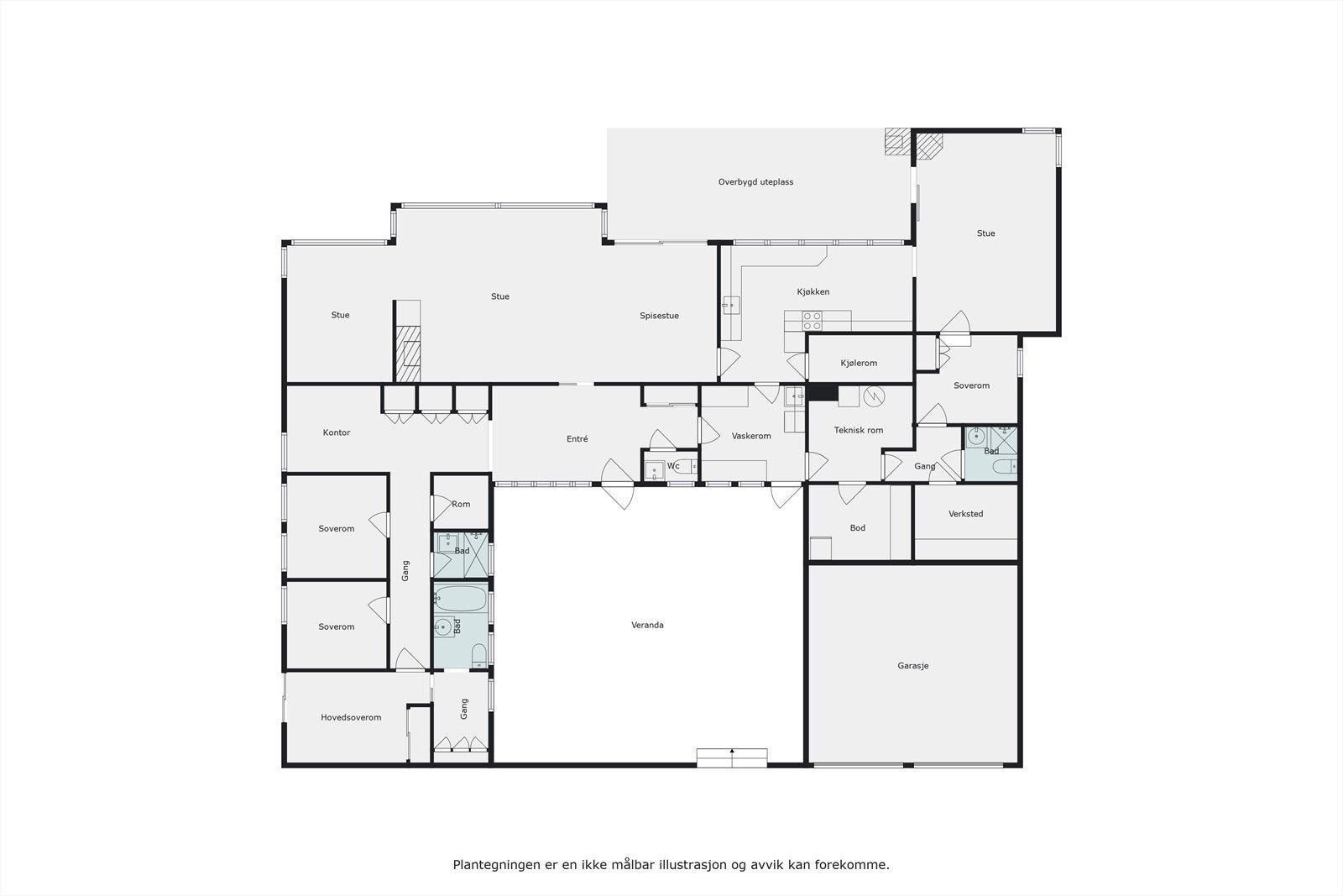 Plantegning Galleribilde