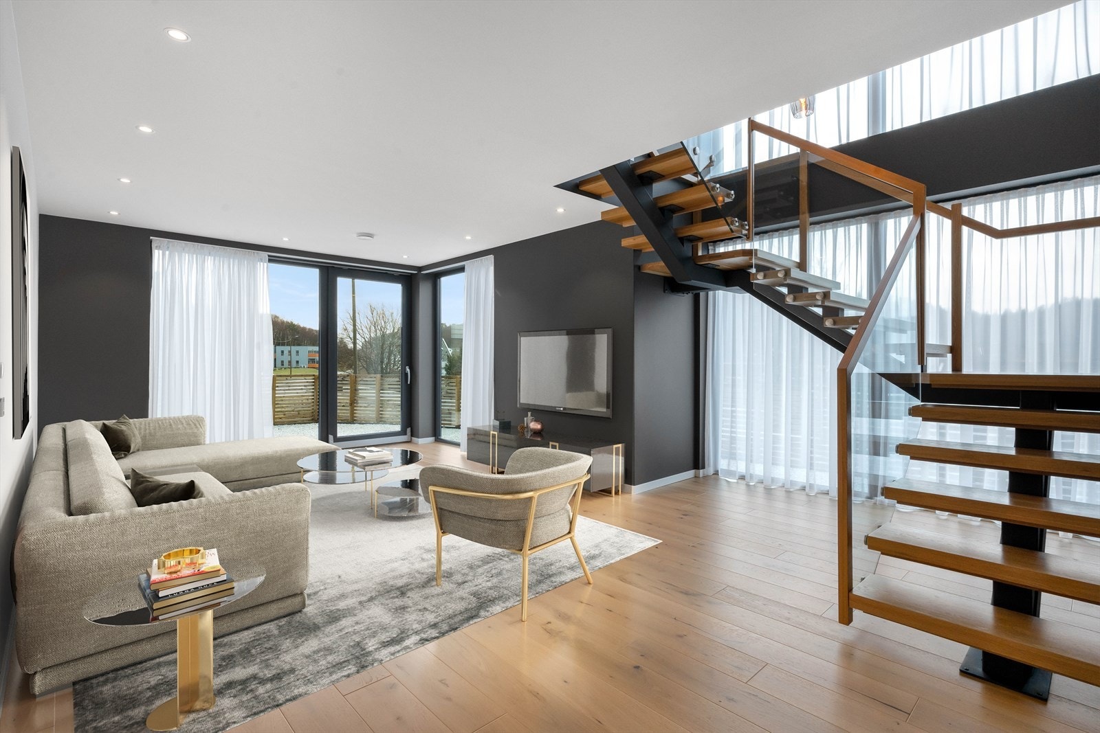 Bildet er digitalt møblert Galleribilde