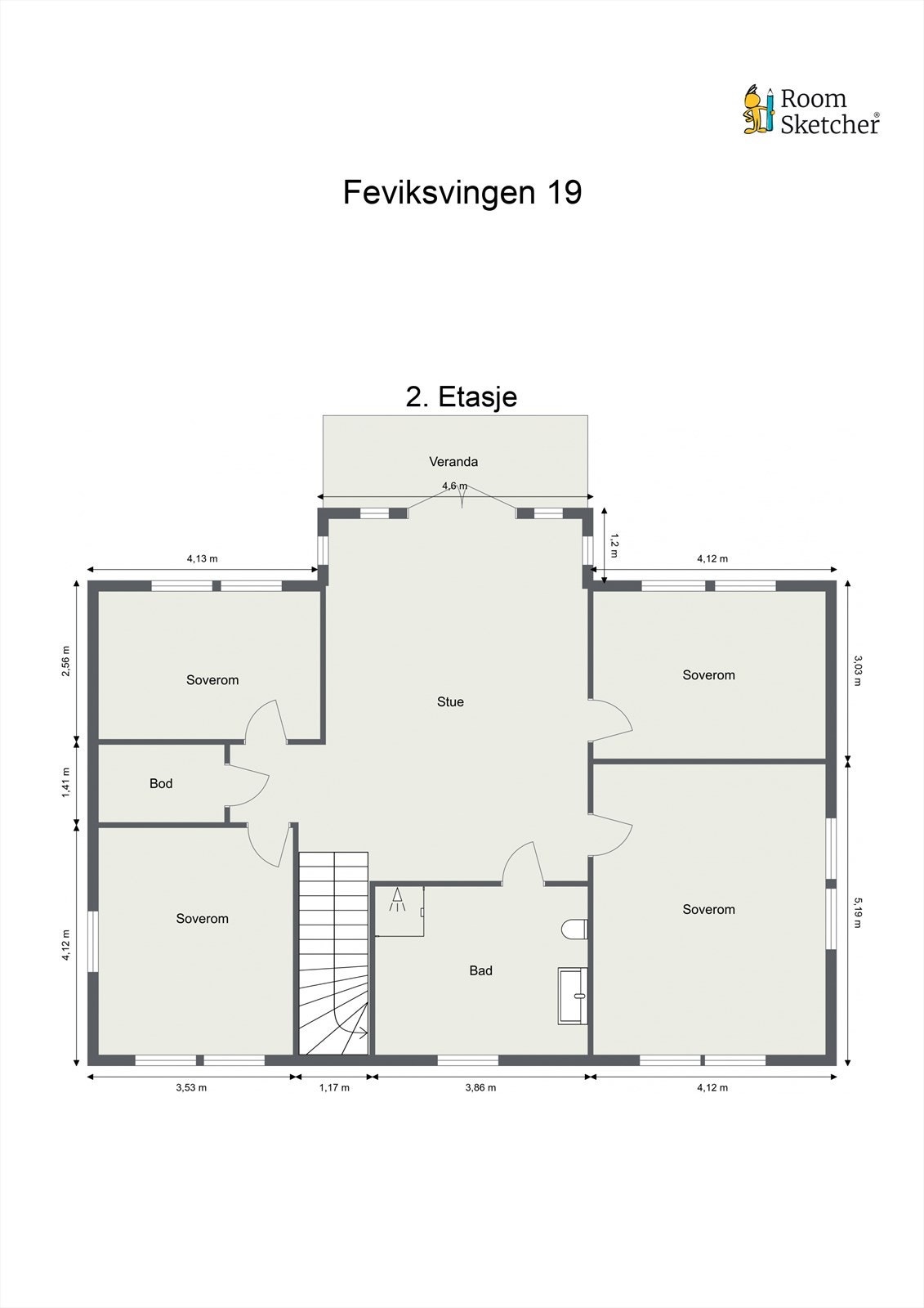 Plantegning 2.etasje. Galleribilde