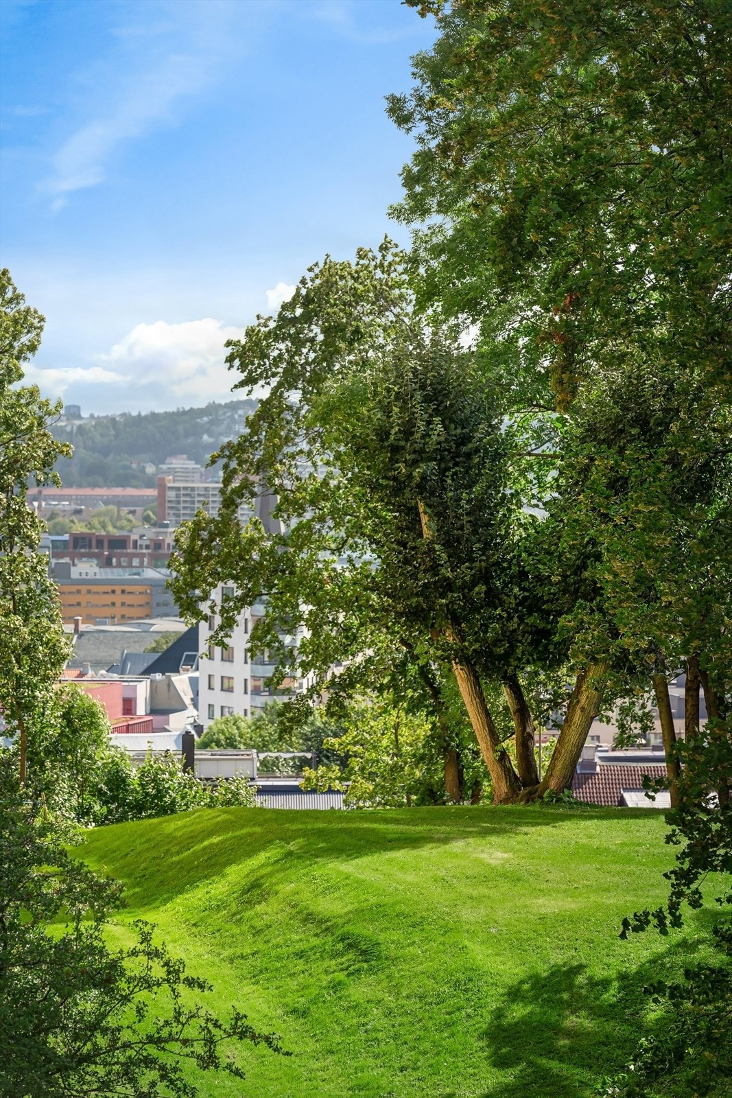Balkongen vender ut mot et rolig strøk. Galleribilde