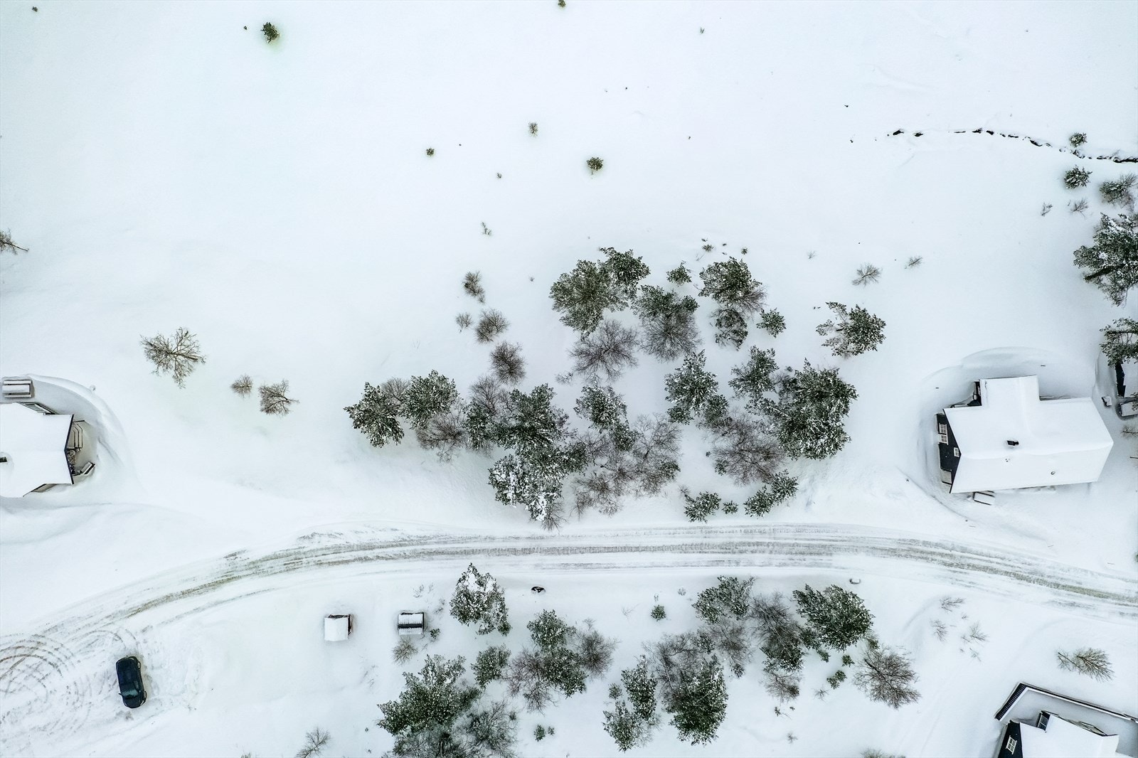 Tomten ligger i lett skrånende terreng og består av råtomt med endel trær. Galleribilde