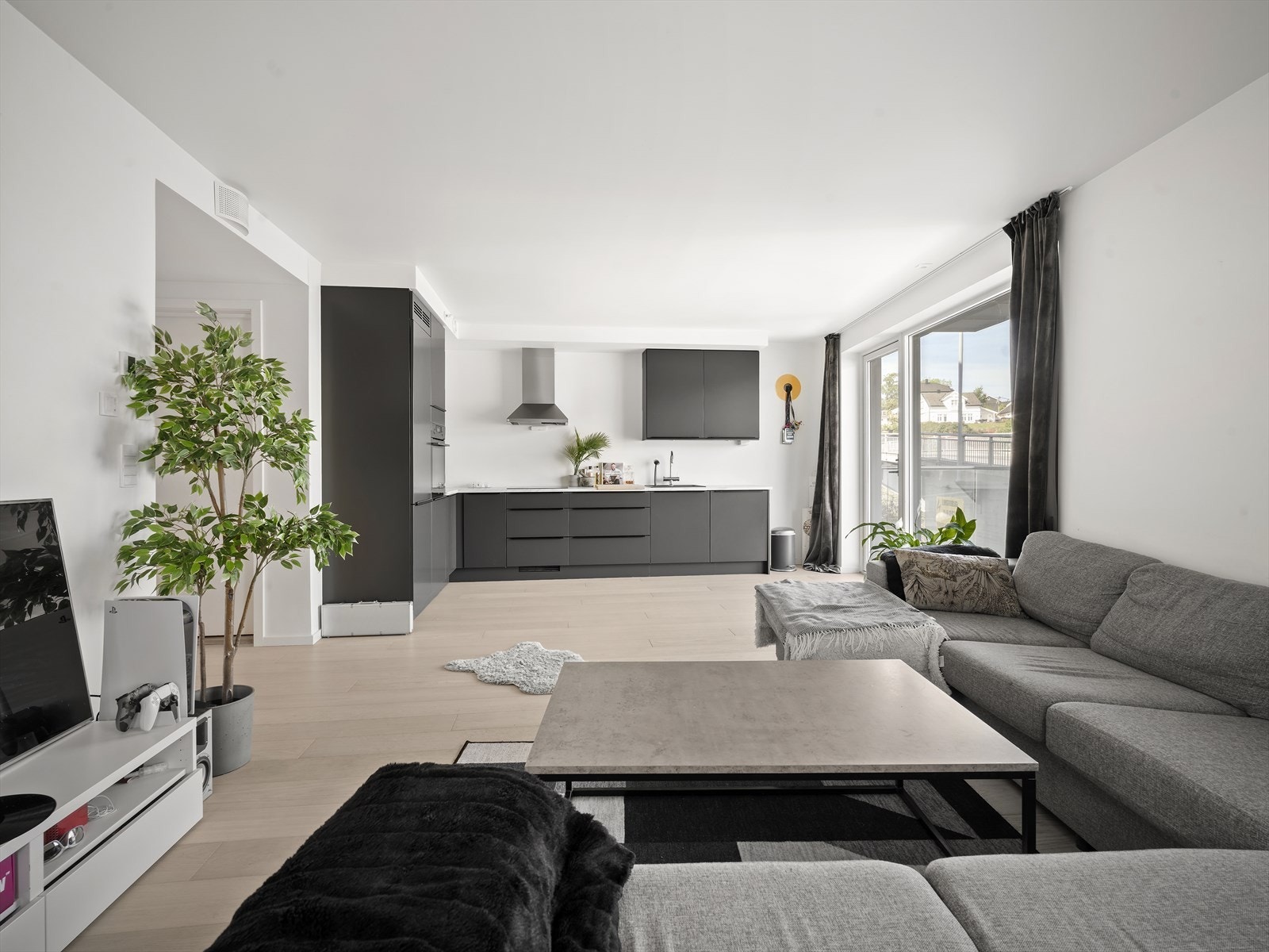 Det er vannbåren gulvvarme i alle rom Galleribilde