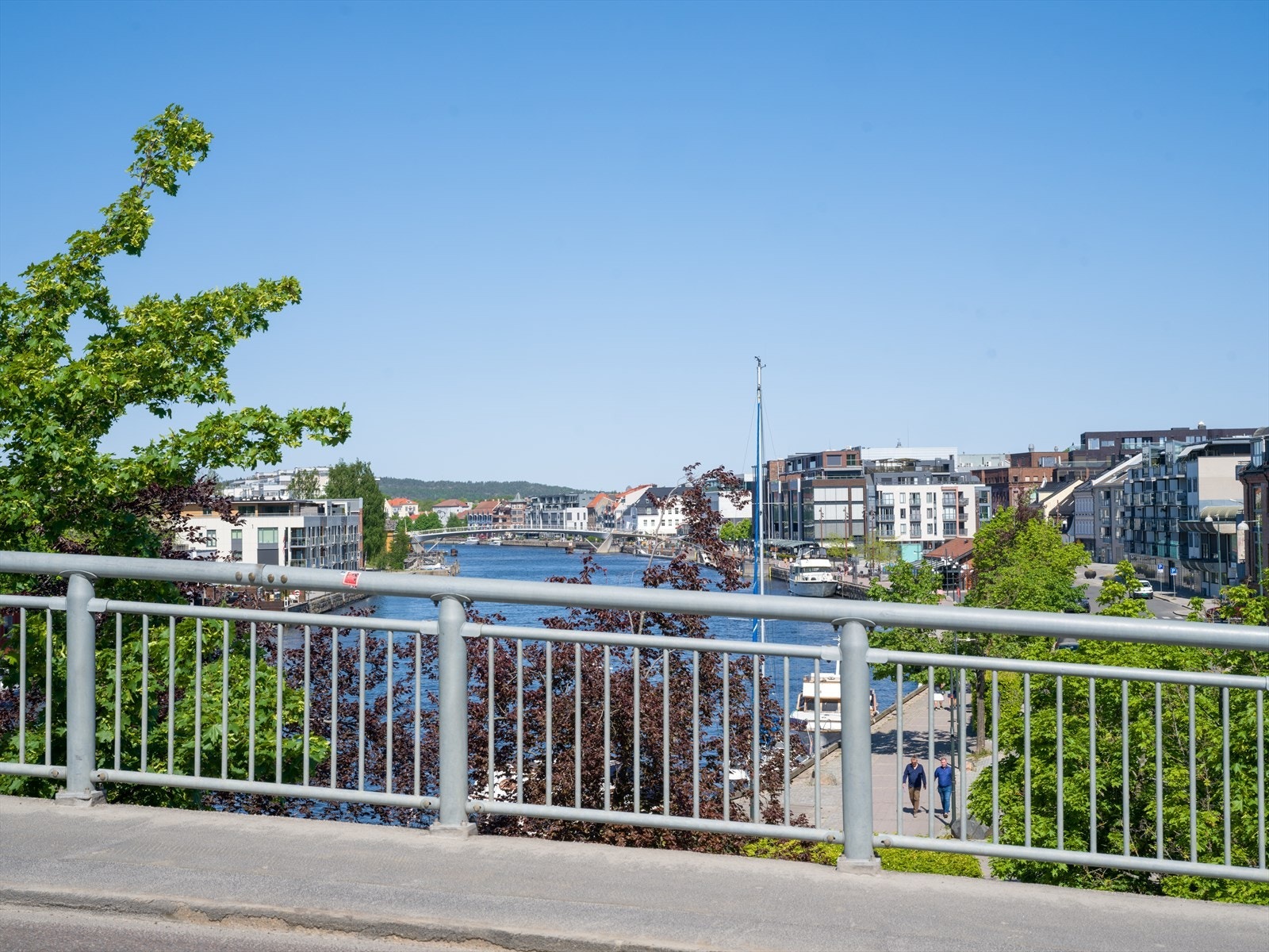 Utsikt mot elva Galleribilde