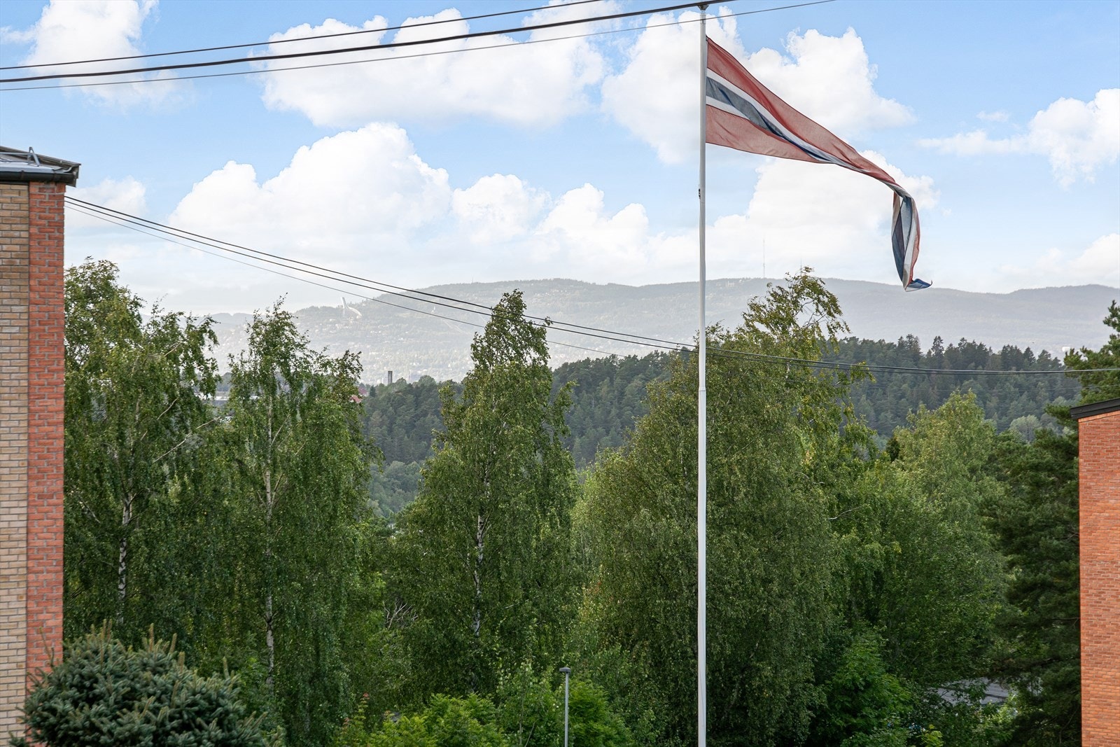 Utsikt fra balkong Galleribilde