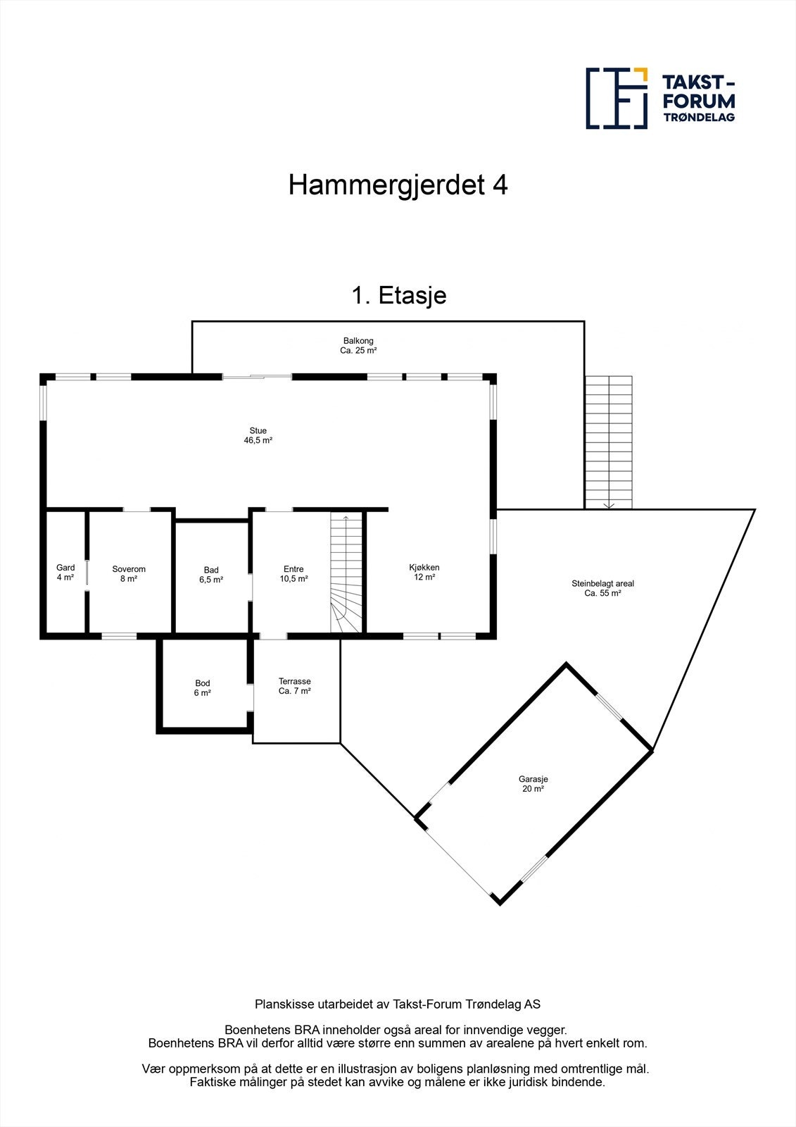 Plantegning første etasje. Galleribilde
