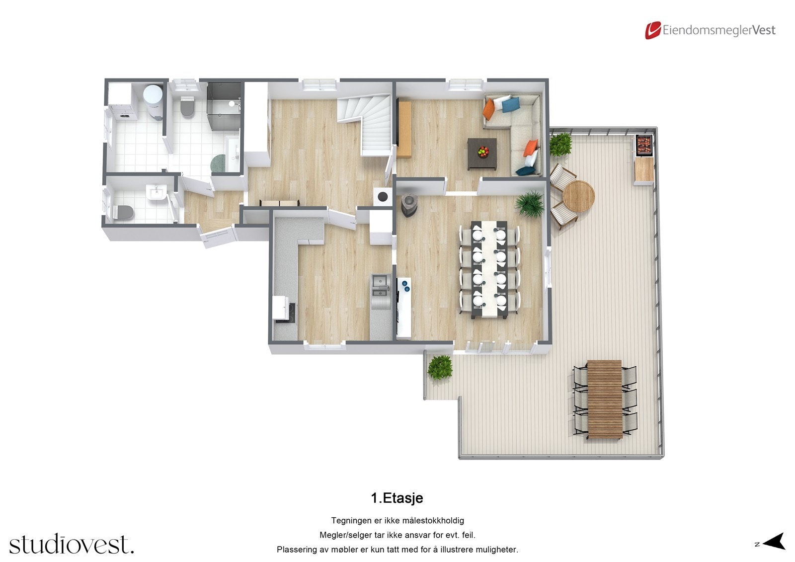 Planskisse 3D Galleribilde