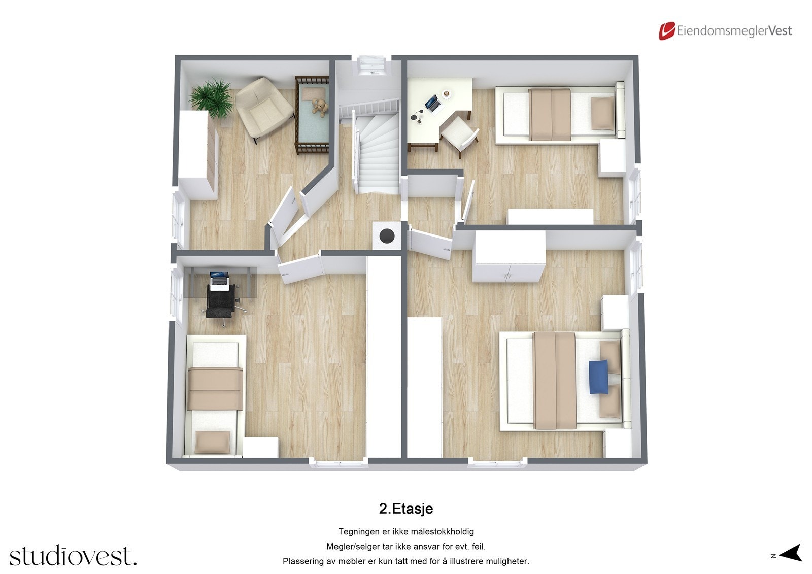 Planskisse 3D Galleribilde