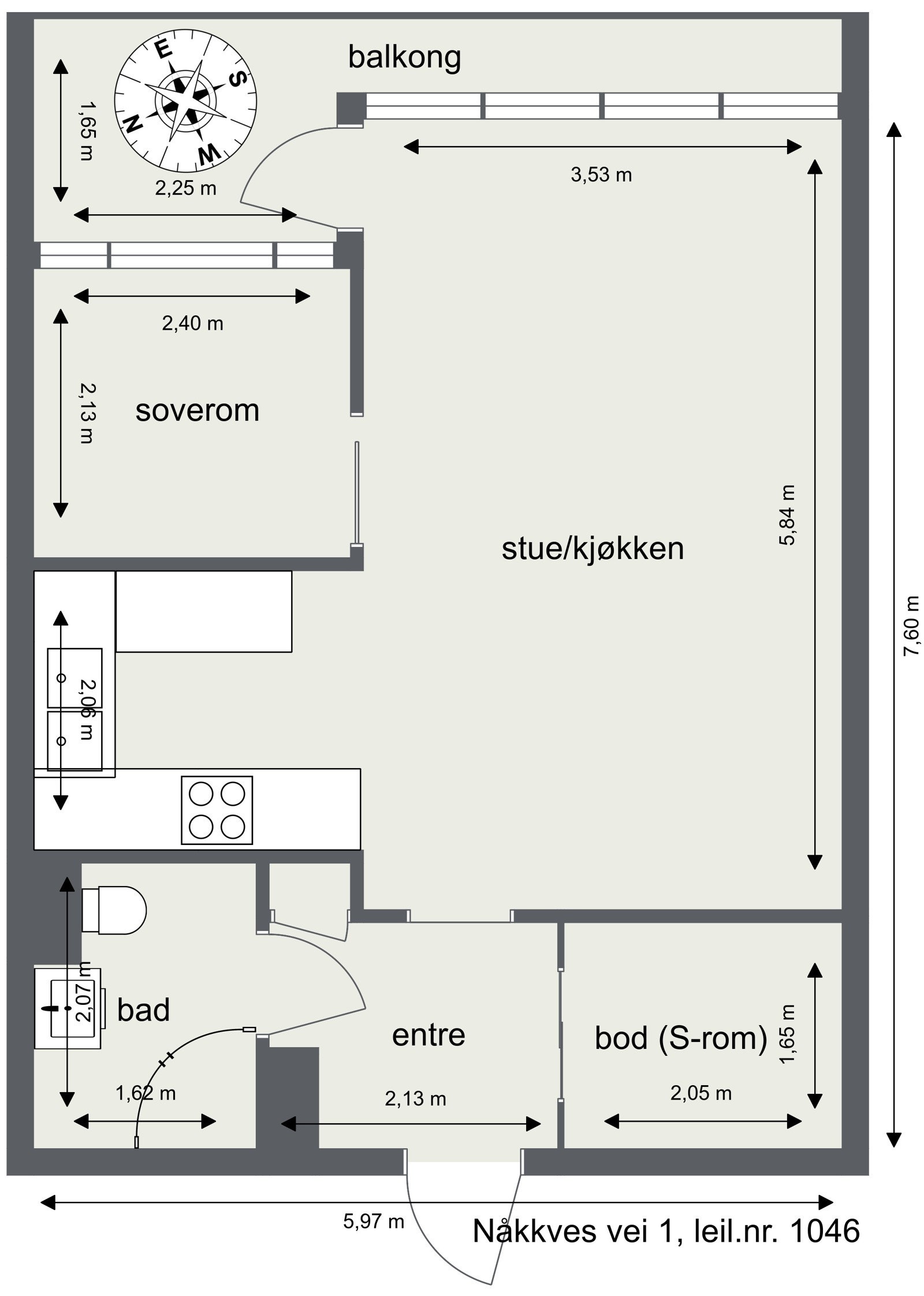 Plantegning Galleribilde