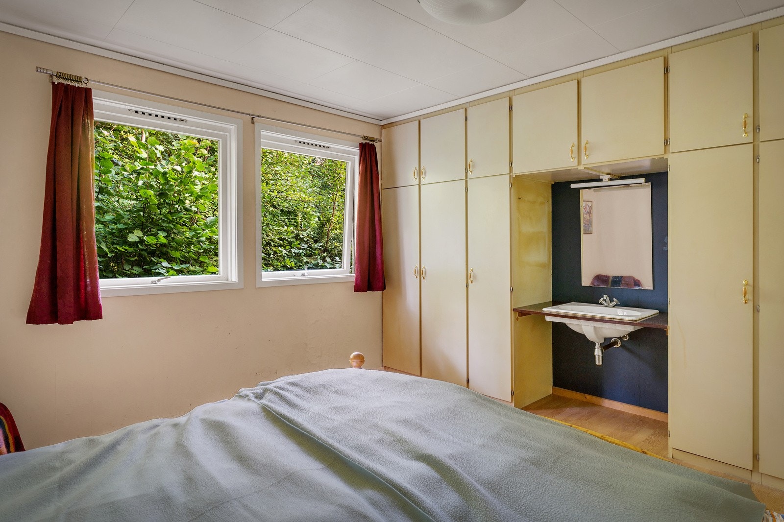 På dette soverommet er det også innlagt vann. Galleribilde