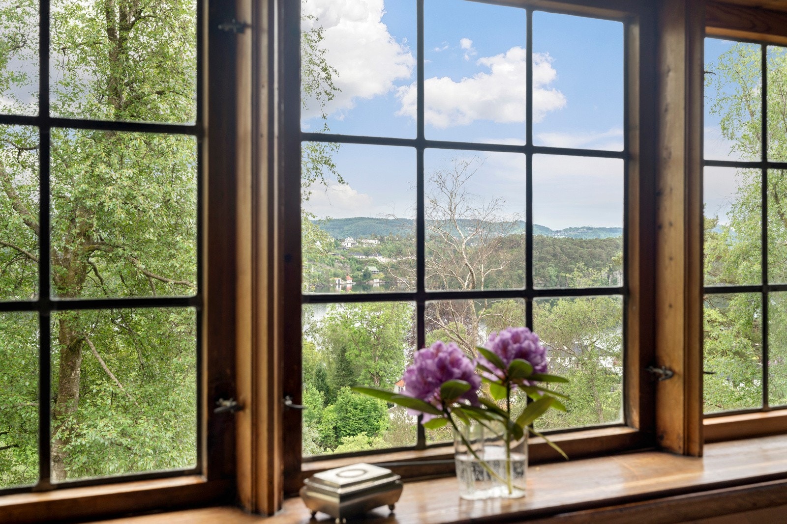 Utsikt fra hovedsoverom. Galleribilde