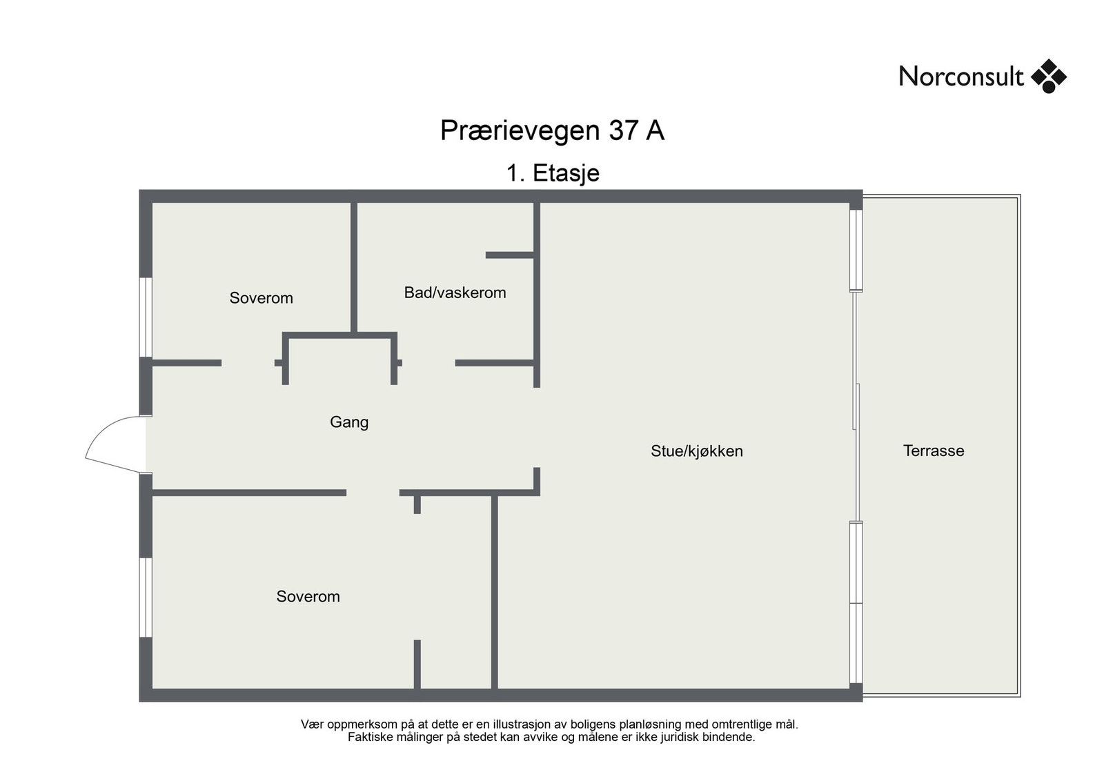Leilighetens planskisse Galleribilde