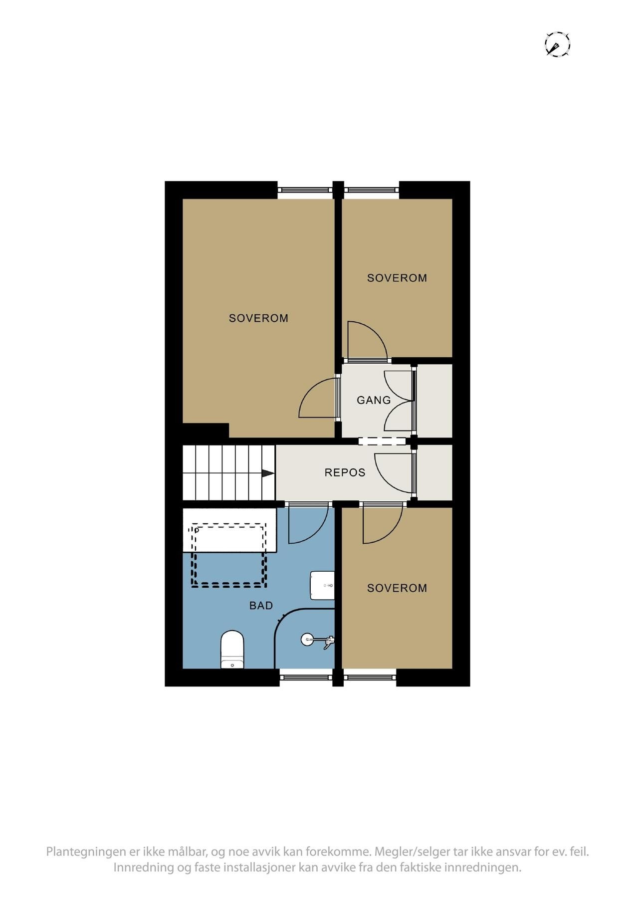 Plantegning loft. Galleribilde