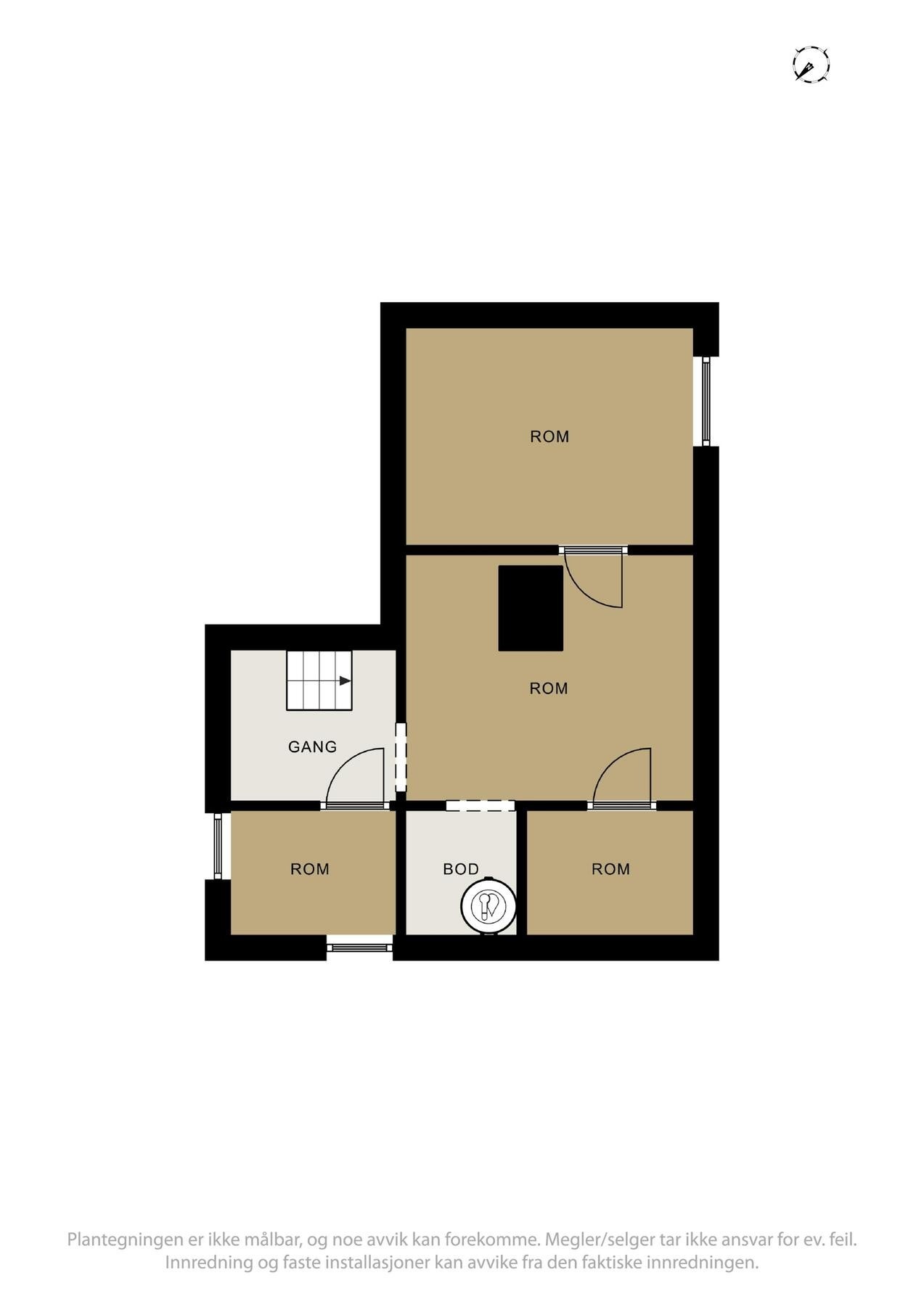 Plantegning kjeller Galleribilde