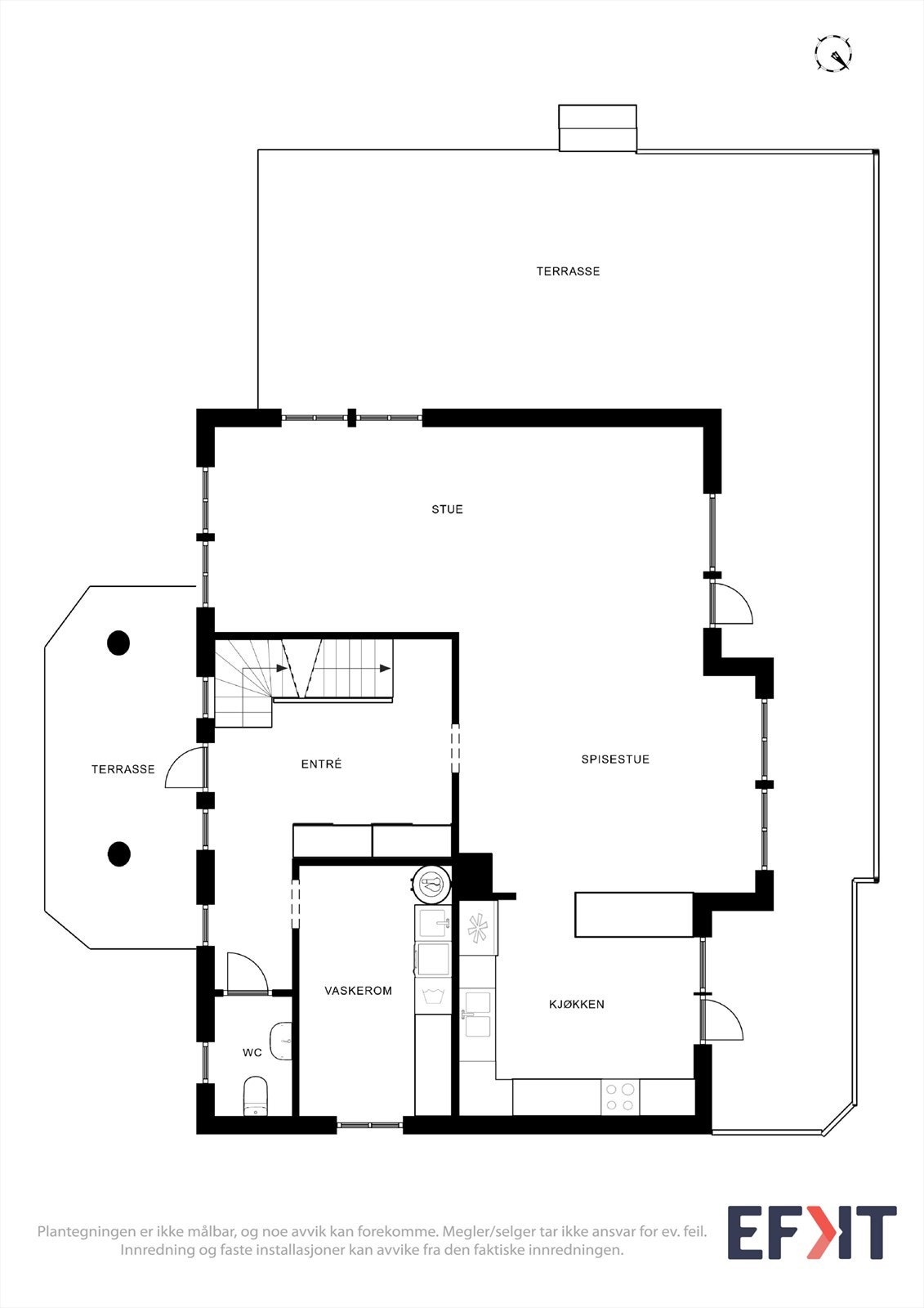Plantegning 1.etg. Galleribilde