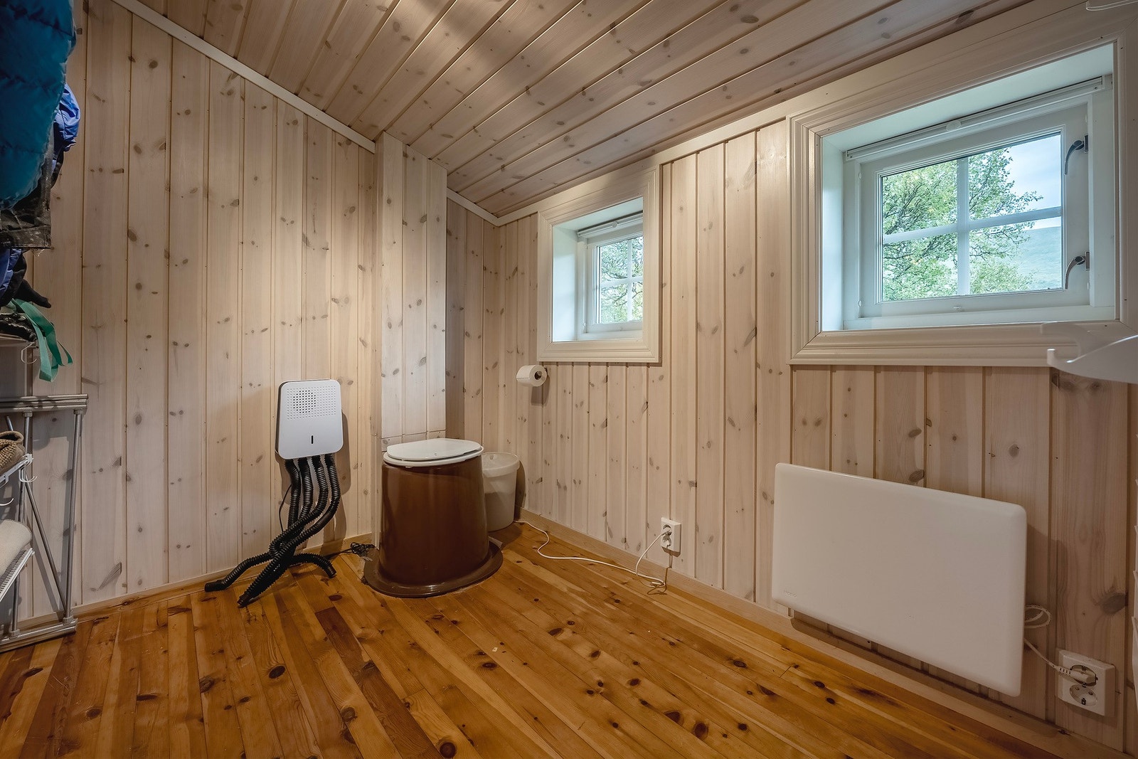 Her er det montert mulldo med eget avtrekk. Galleribilde