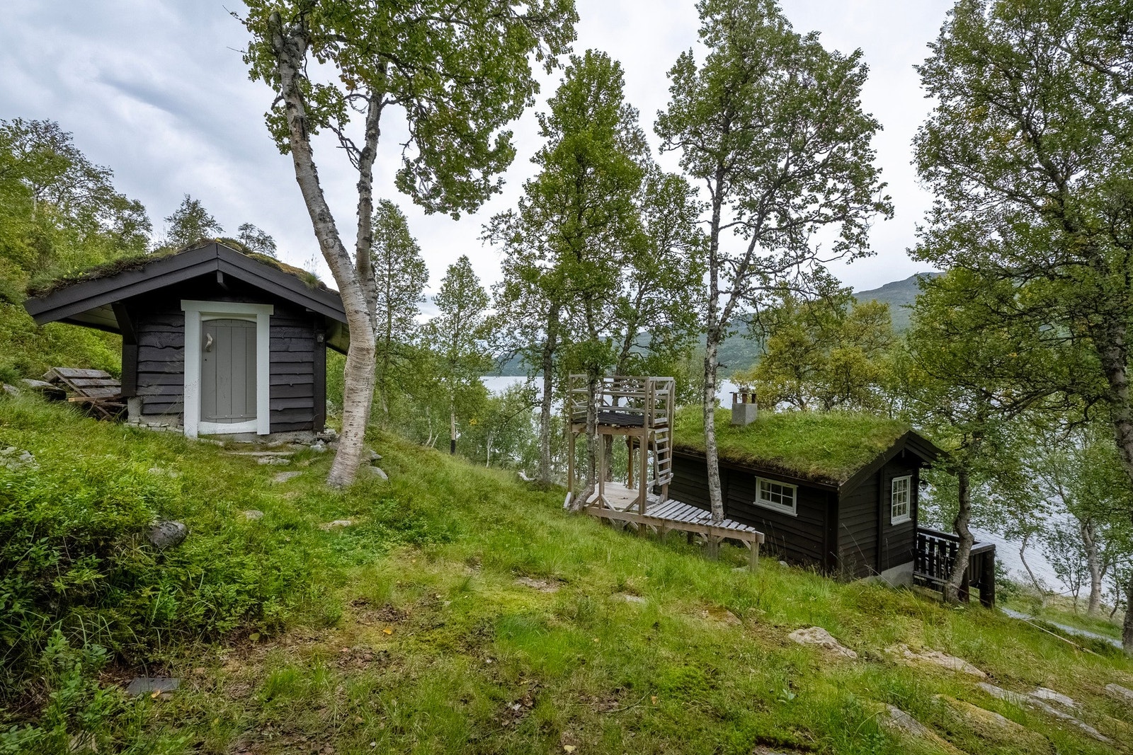 Det er også en ekstern vedbod på eiendommen. Galleribilde