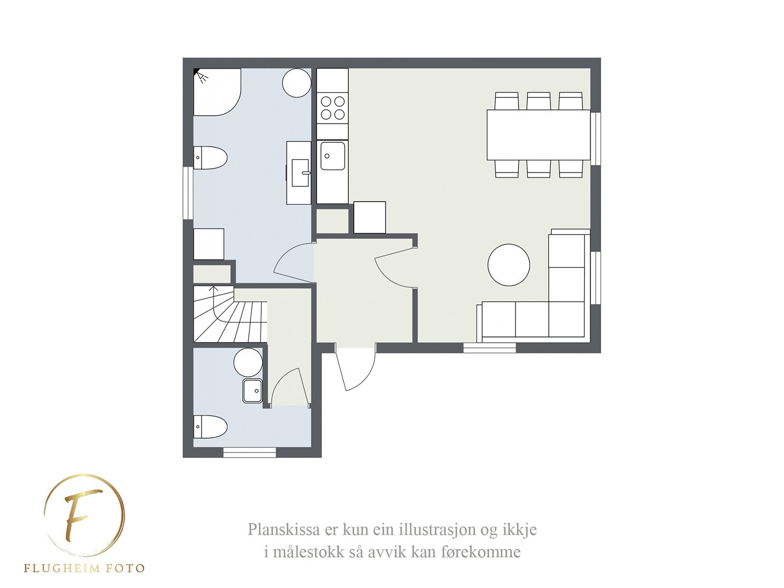 Planteikning Breimsvegen 1A 1etasje Galleribilde
