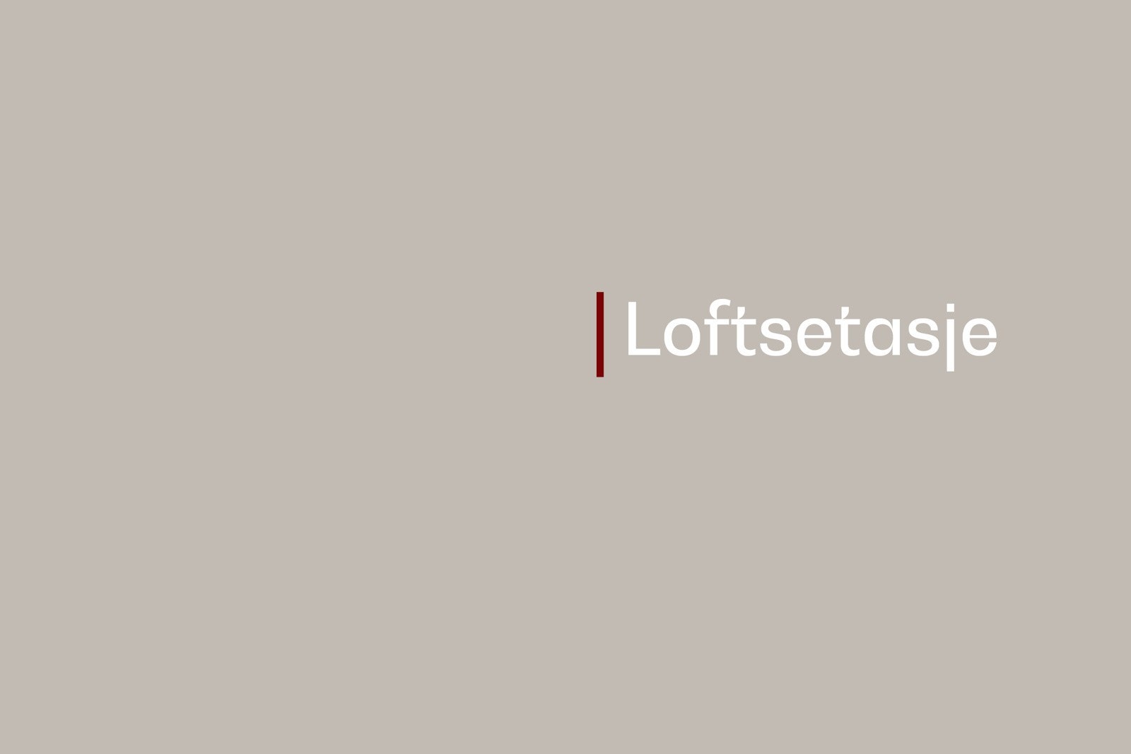 Loftsetasje Galleribilde