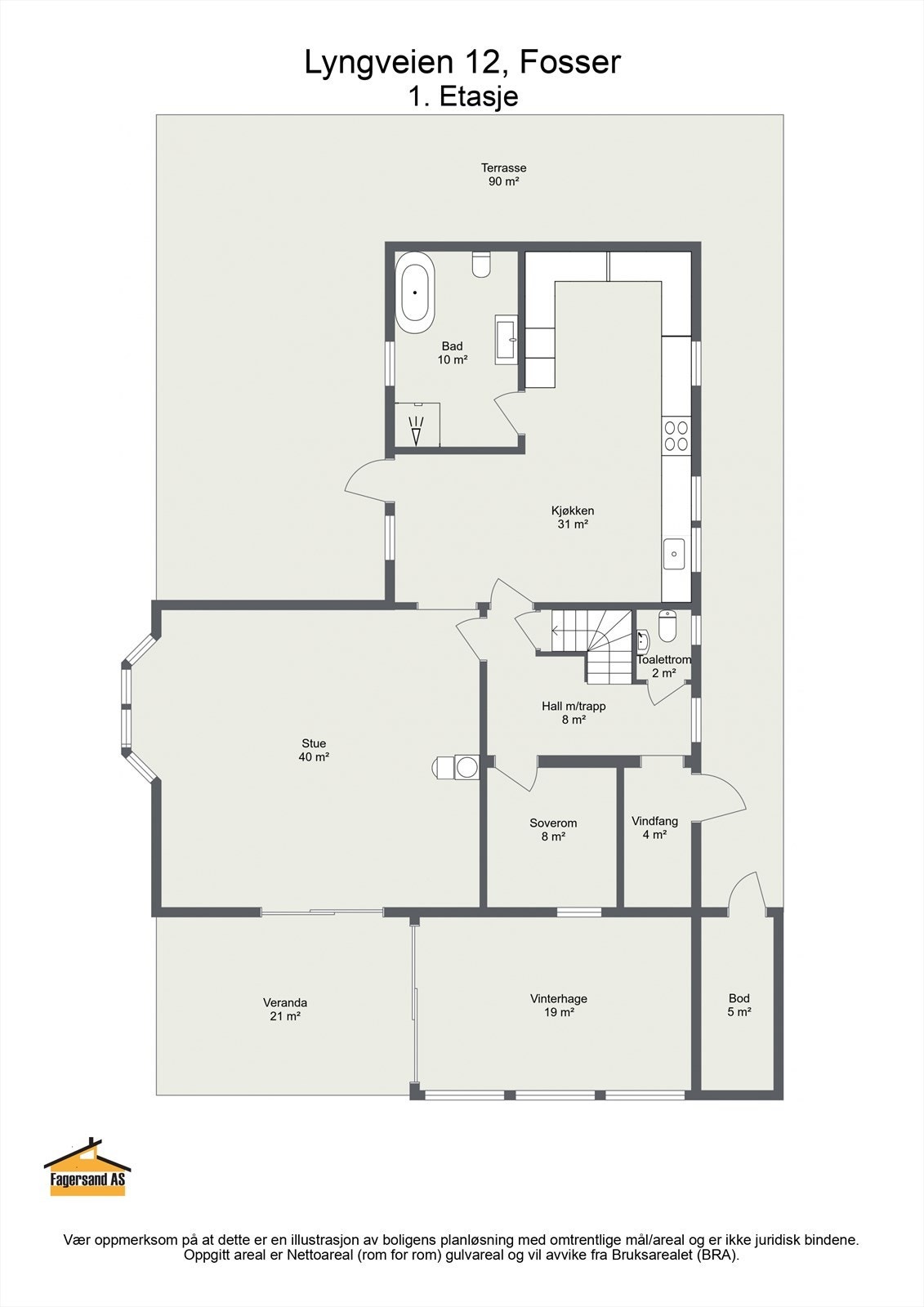 Plantegning 1. etasje. Galleribilde