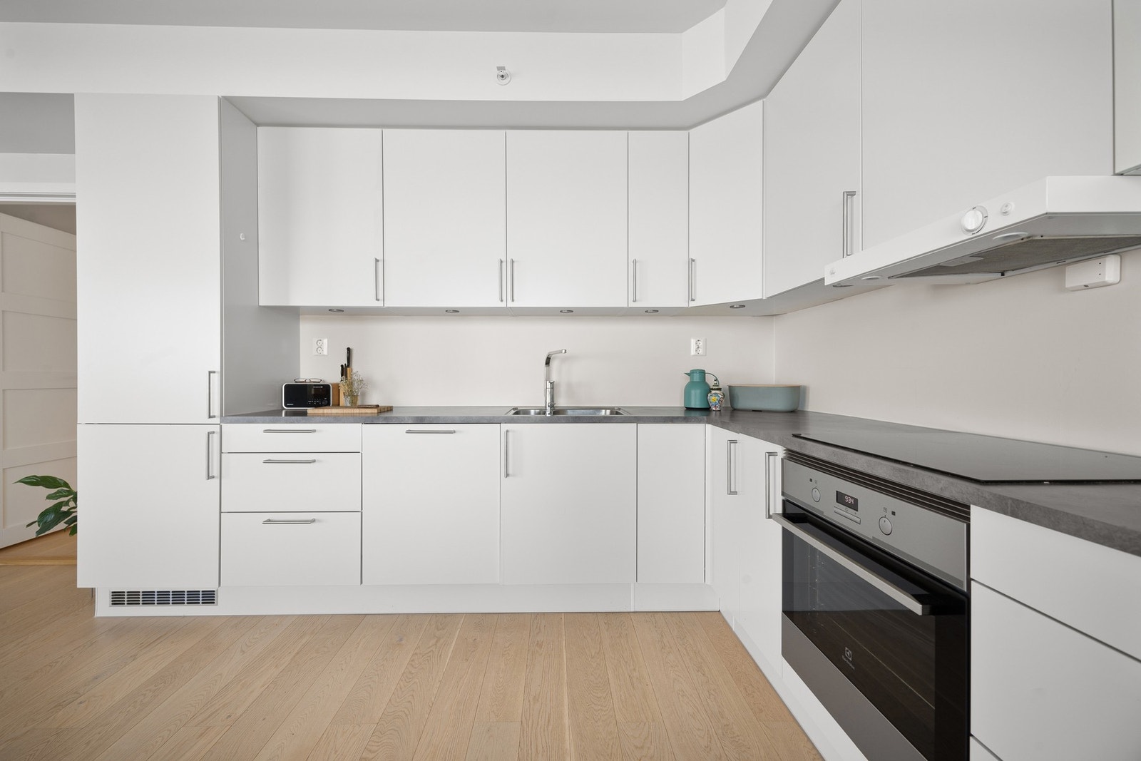 Det er montert automatisk vannstopper med fuktsensor Galleribilde