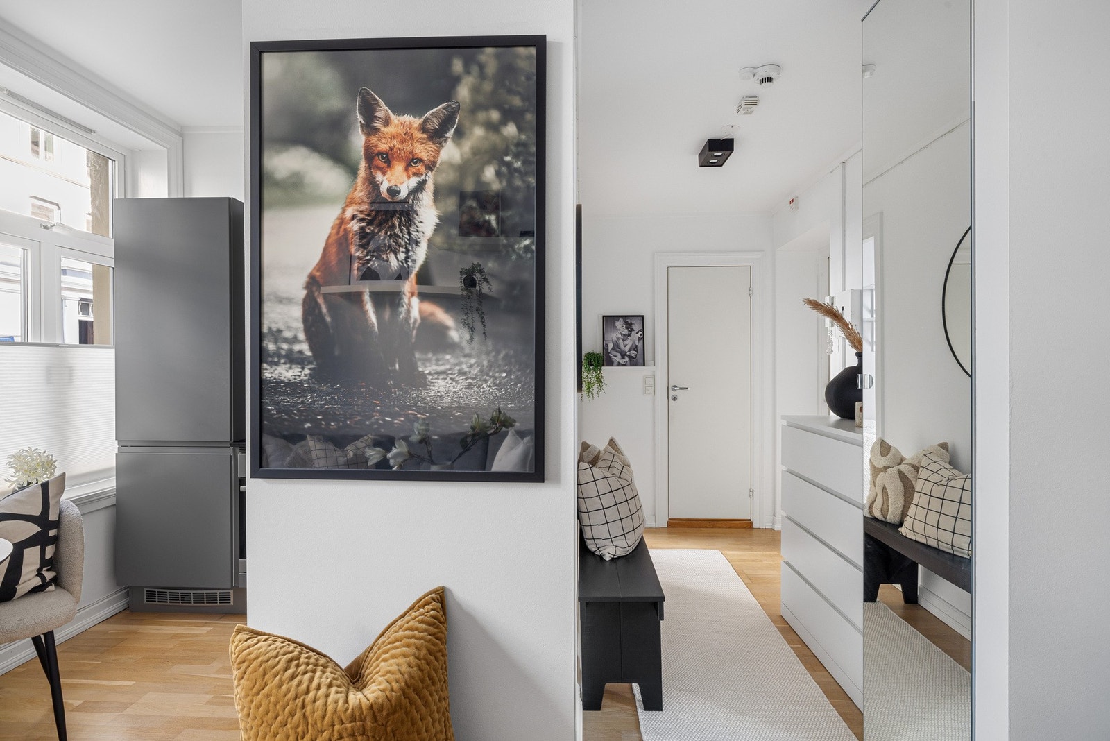 Leiligheten har god takhøyde. Galleribilde