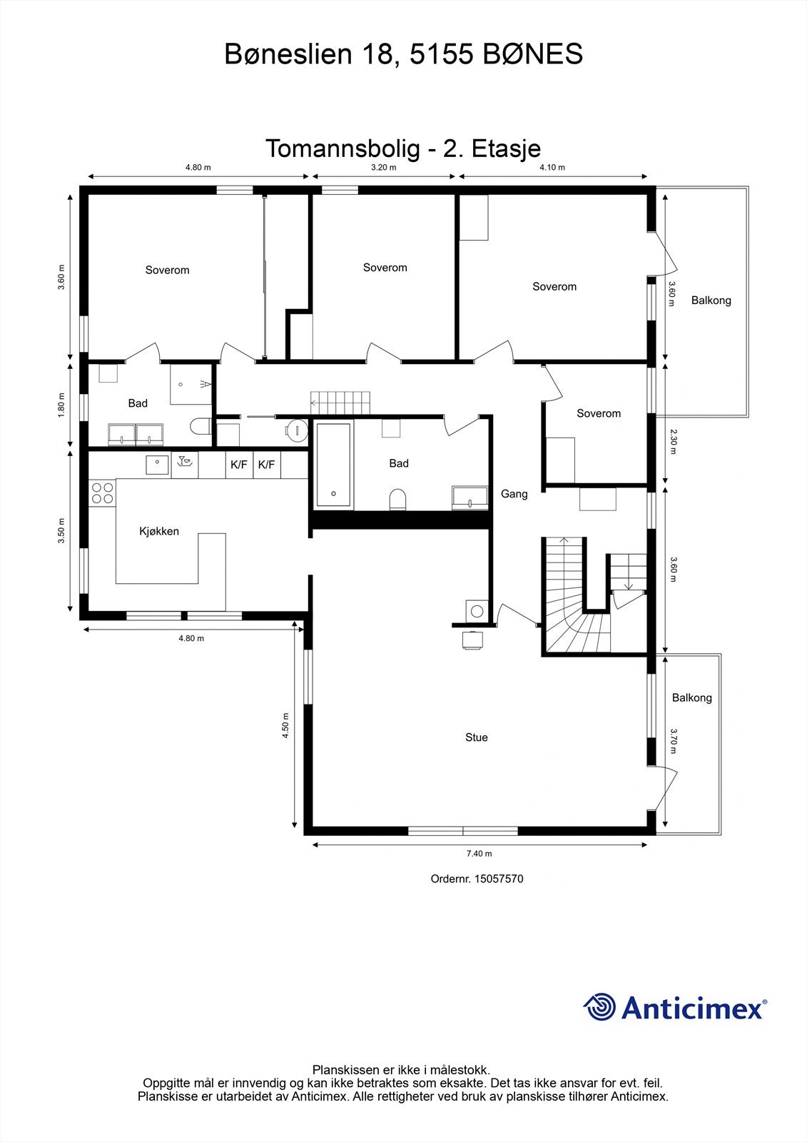 Plantegning 1. etasje Galleribilde