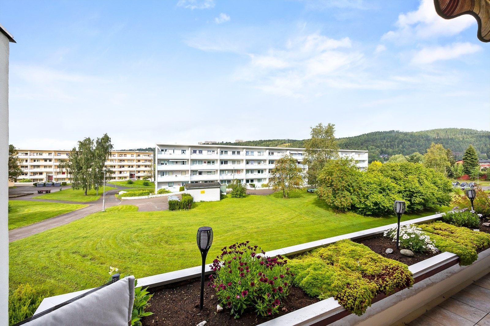 Fritt utsyn mot grøntområder Galleribilde