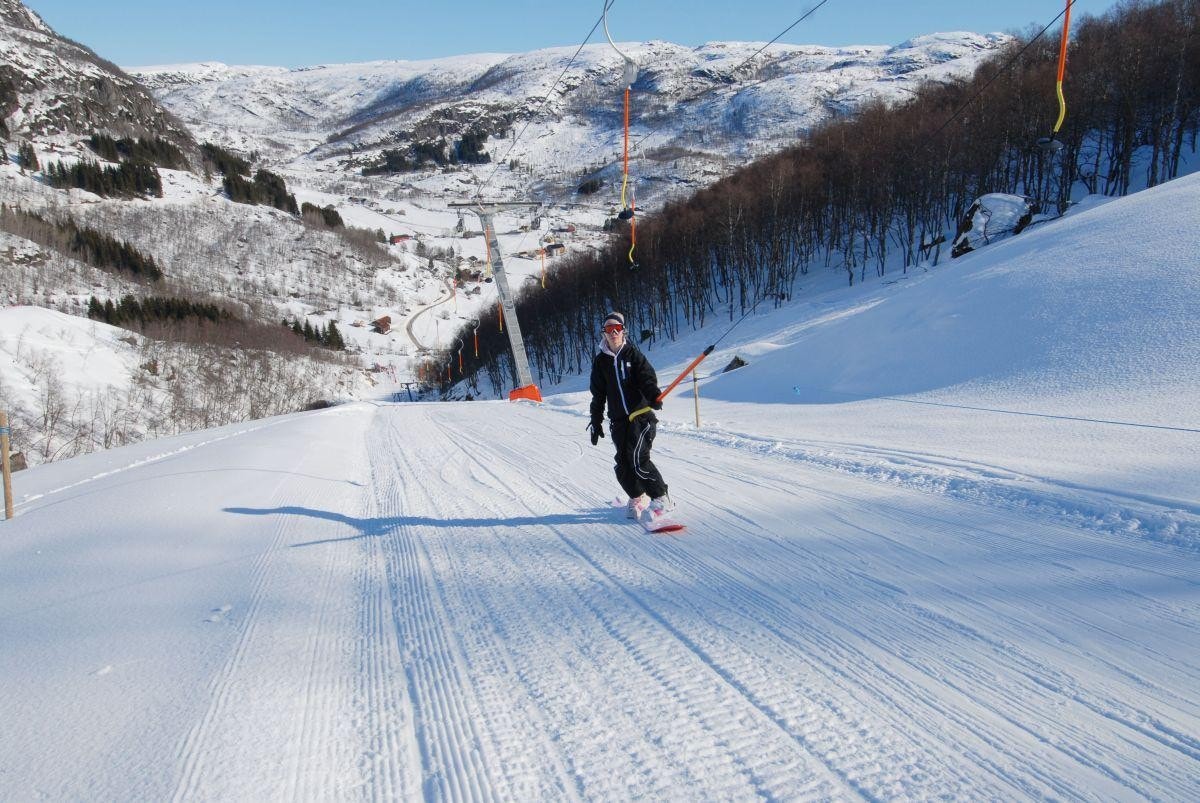 Nederste trekk i alpinbakken Galleribilde